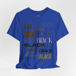 Black Text Unisex Tee, Casual Graphic T-Shirt for Fashion Lovers, Perfect Gift for All Occasions, Streetwear Style, Trendy Top