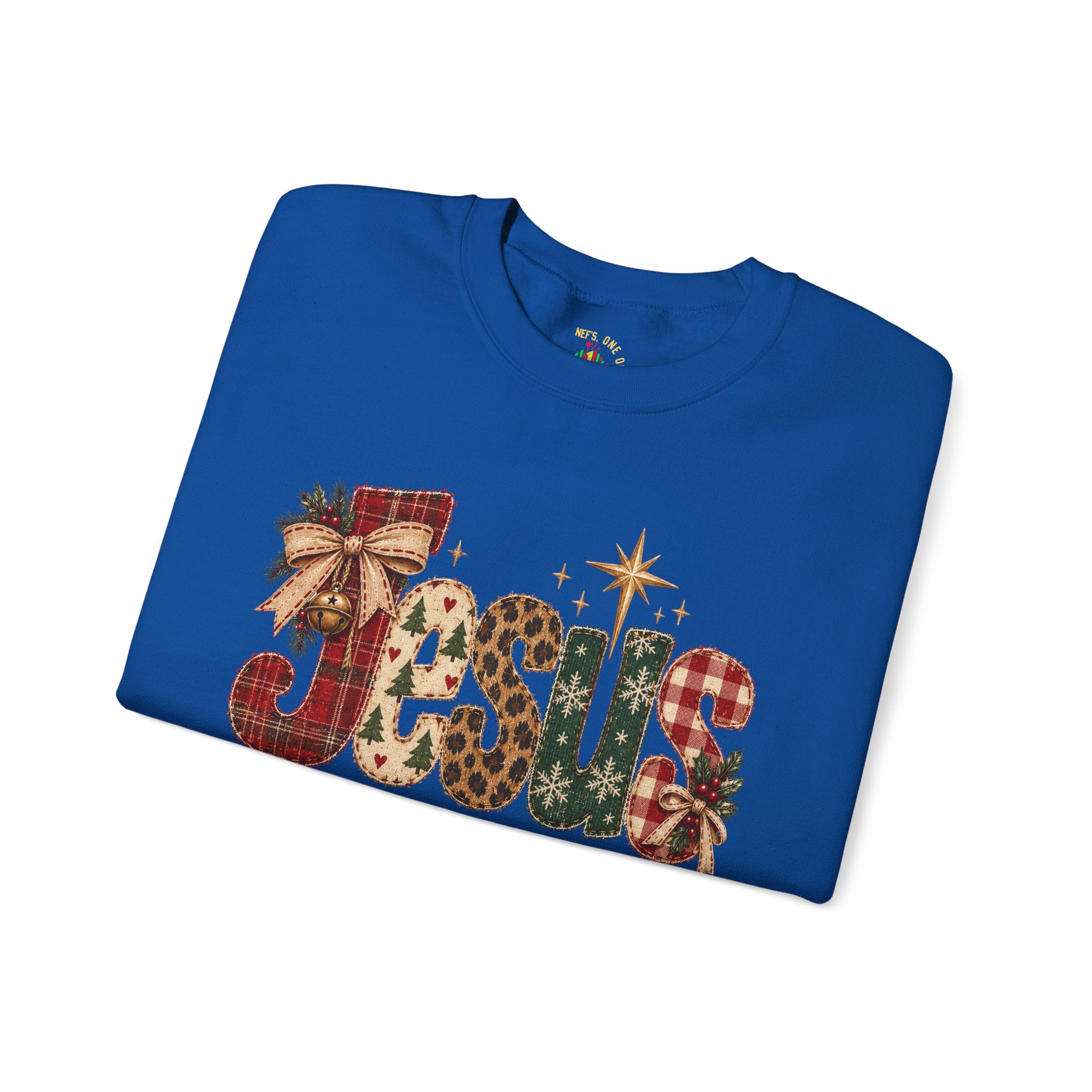 Festive Christmas Reindeer Crewneck Sweatshirt