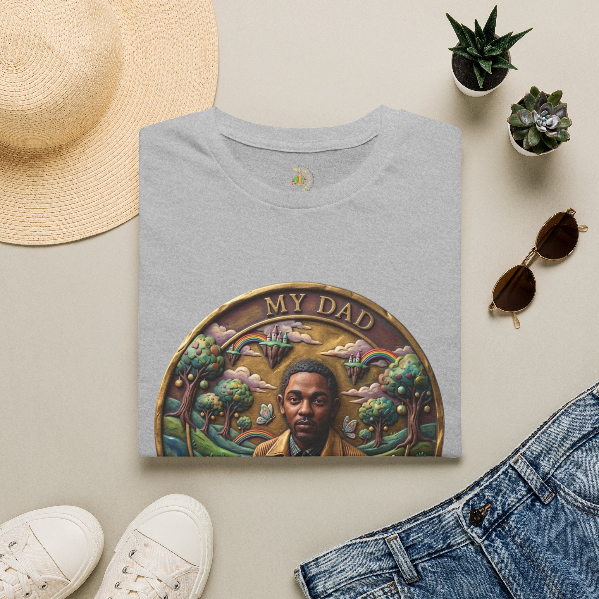 Todd Another Customized My Dad Portrait Coin Tee Graphic T-Shirt