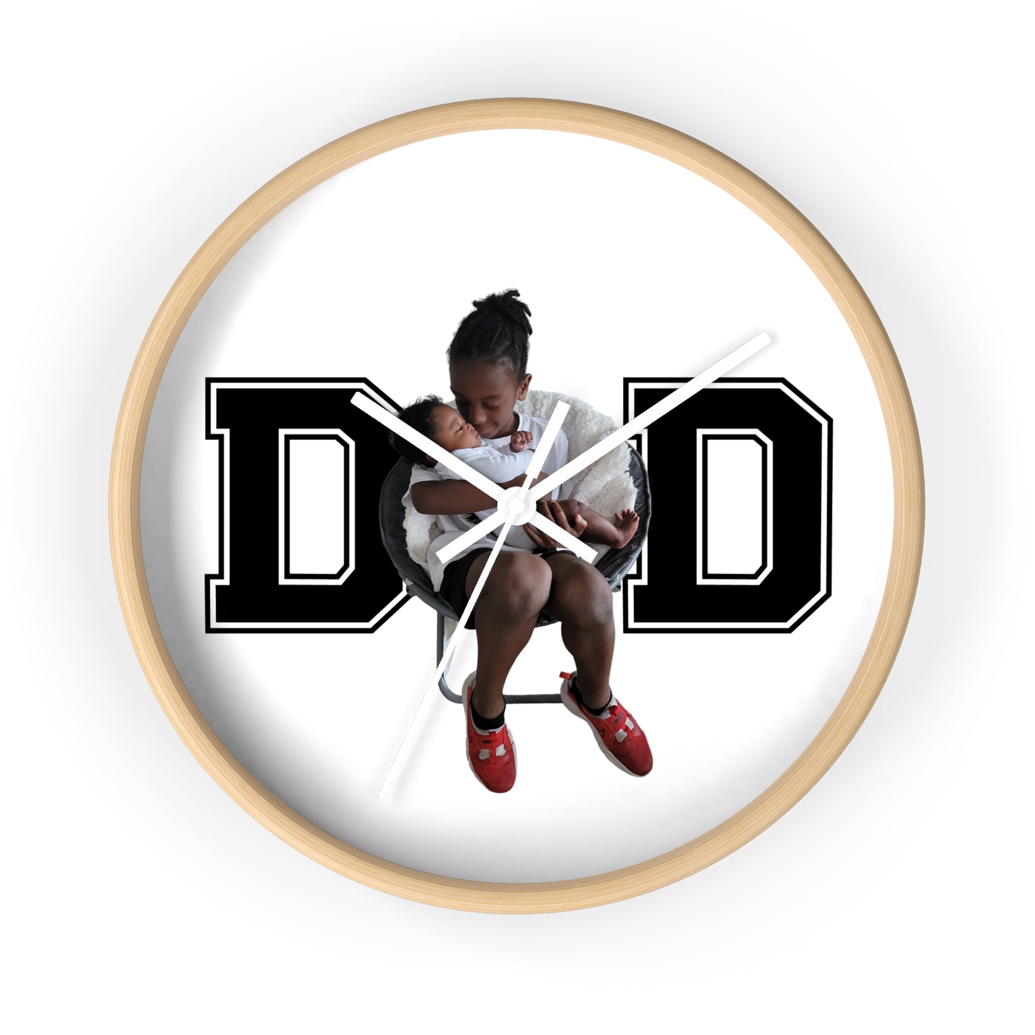 Dad Add Image - Wall Clock