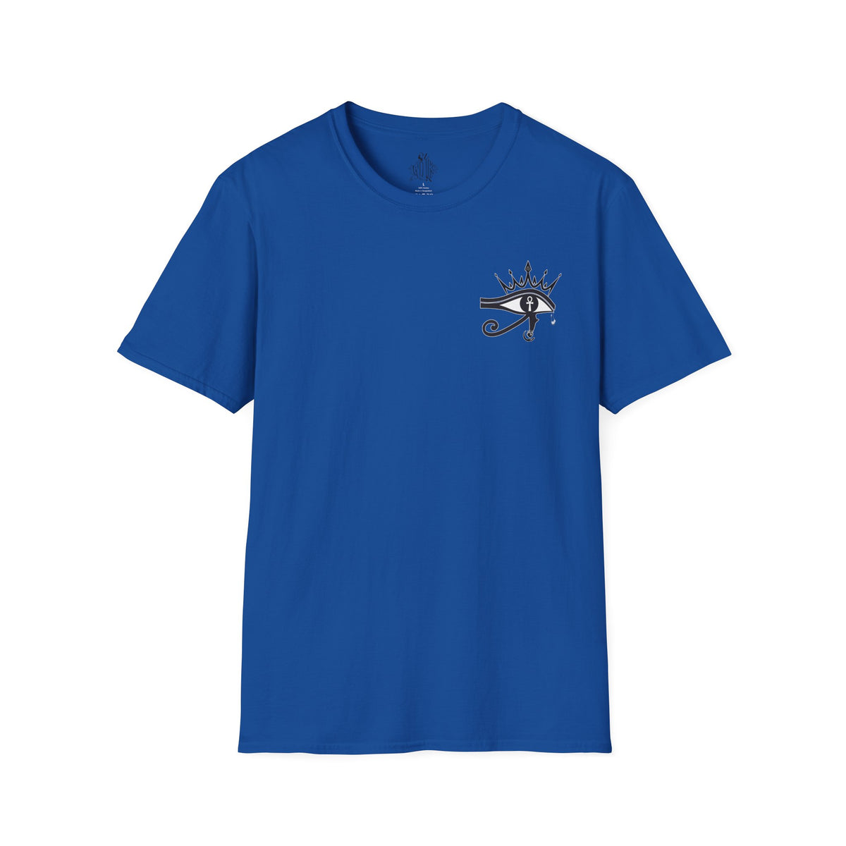 Eye of Horus Chest Logo Empress Tee — Minimal Egyptian Symbol T-Shirt