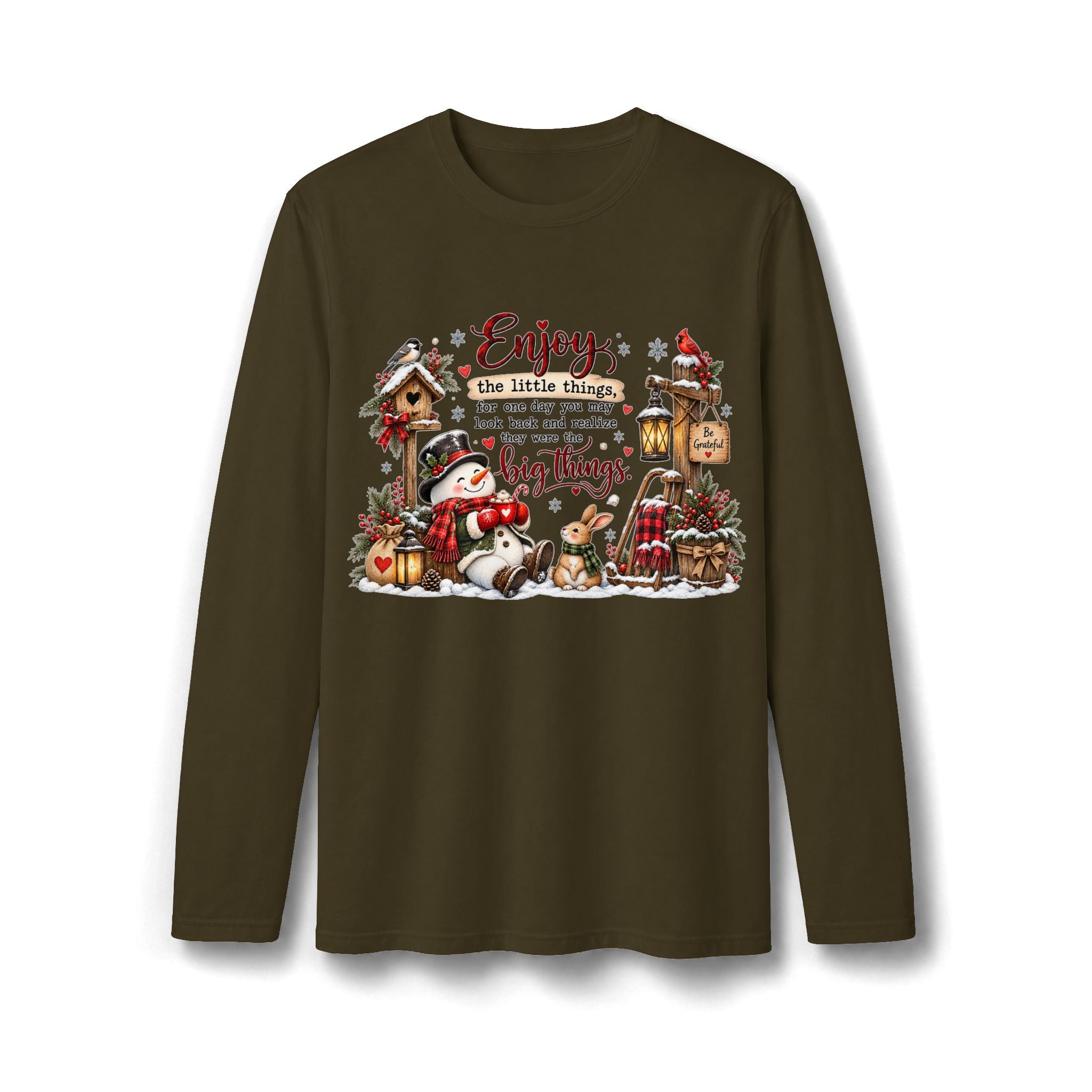 Enjoy the Little Things Christmas Long Sleeve T-Shirt