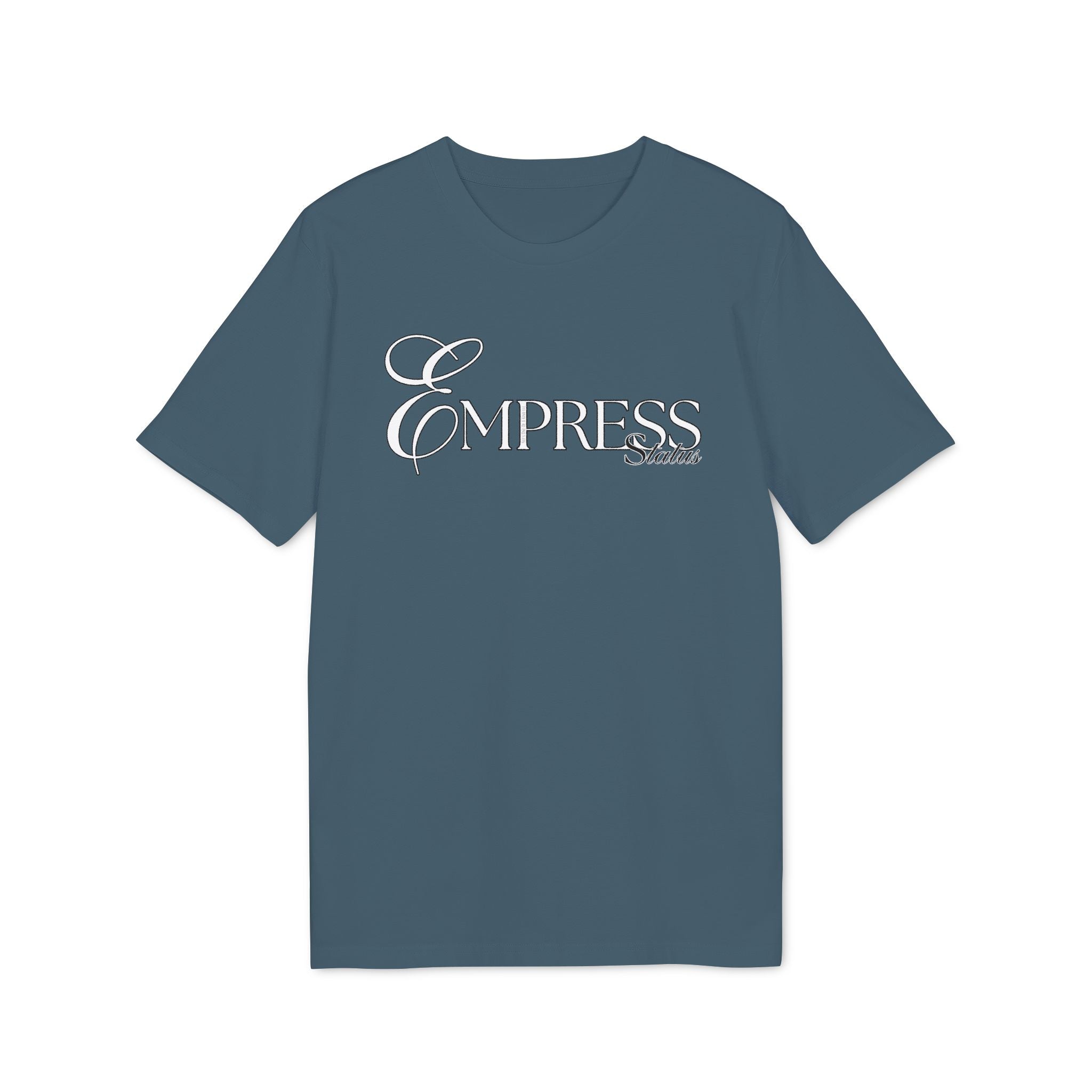 Empress Status Embroidered T-Shirt for Creators, Fashionable Graphic TT-ShirtEmpress Status Embroidered T-Shirt
