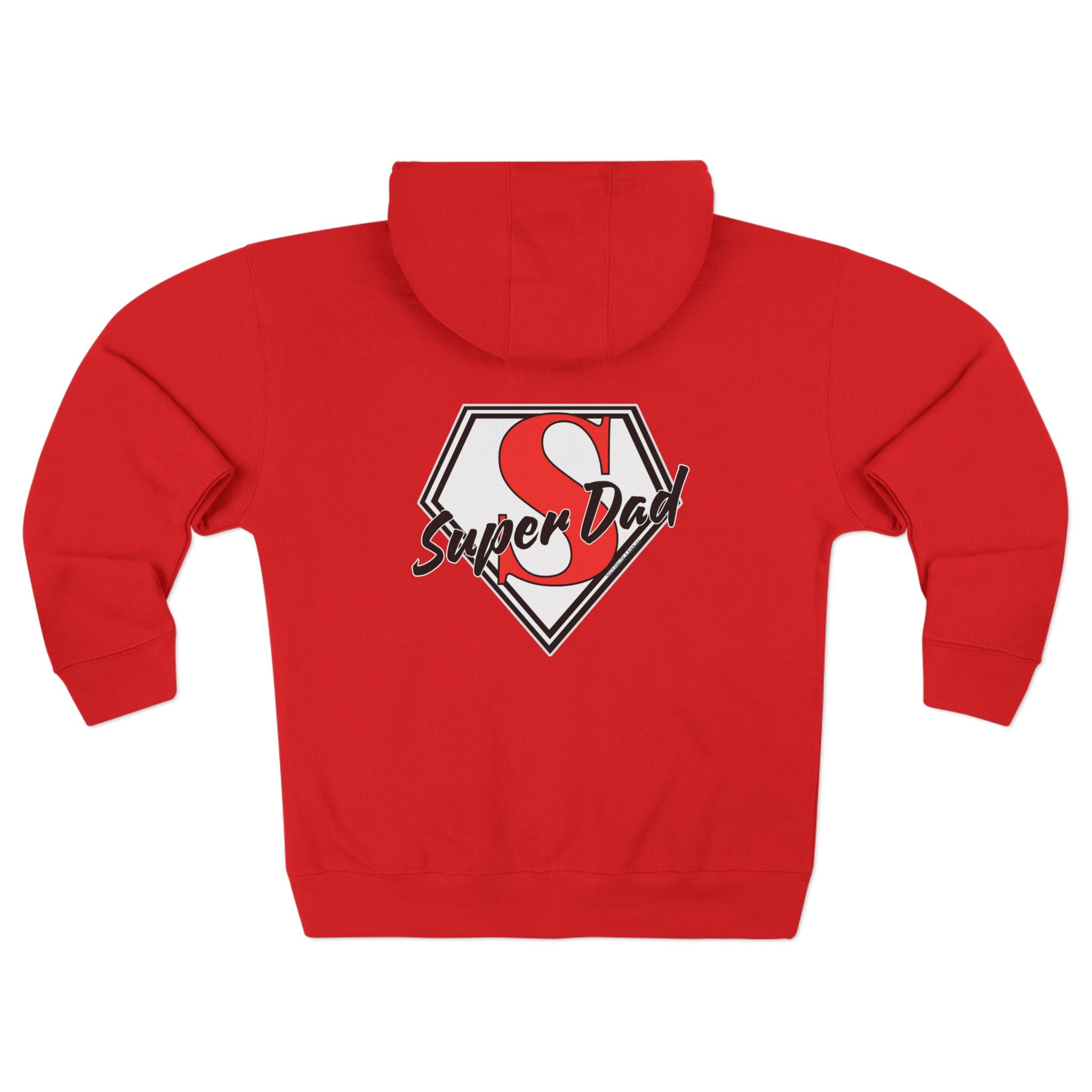 Super Dad Unisex Zip Hoodie | Perfect for Father's Day, Cool Dad Gifts, Family Outings, Casual Wear, Birthday Present