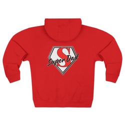 Super Dad Unisex Zip Hoodie | Perfect for Father's Day, Cool Dad Gifts, Family Outings, Casual Wear, Birthday Present
