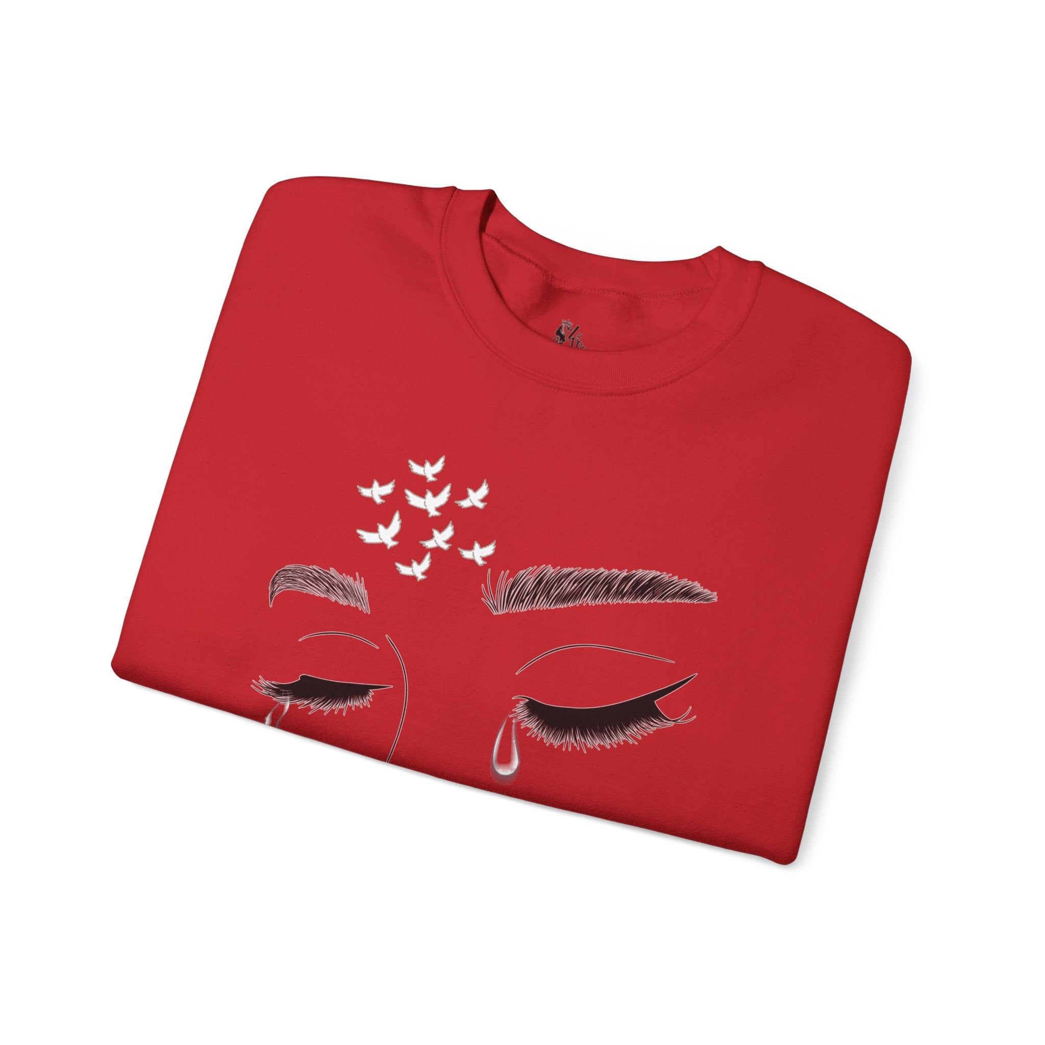 Tearful Eyes Crewneck Sweatshirt — Remember To Remember To Never Forget'