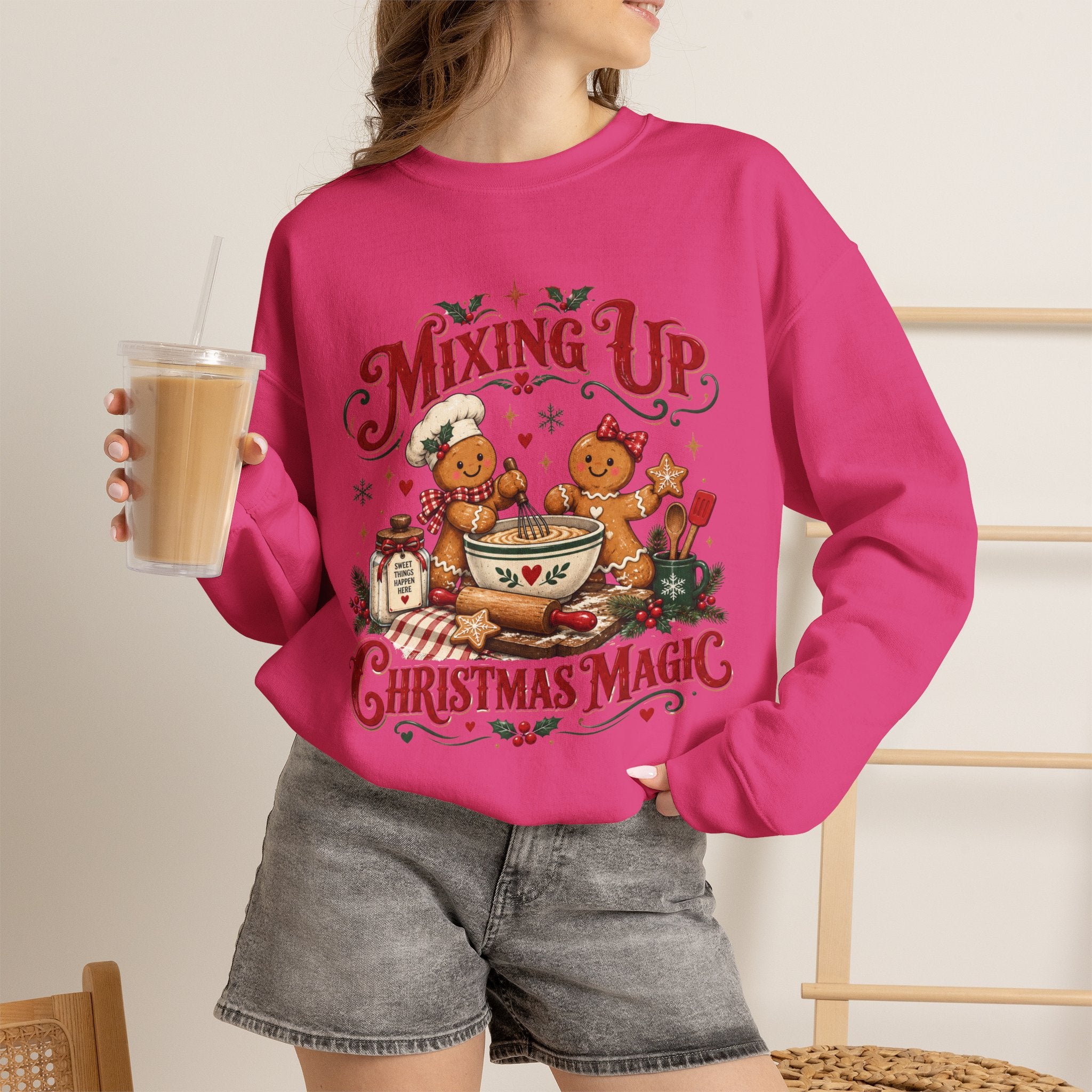 Mixing Up Ginger Bread Hot Chocolate Christmas