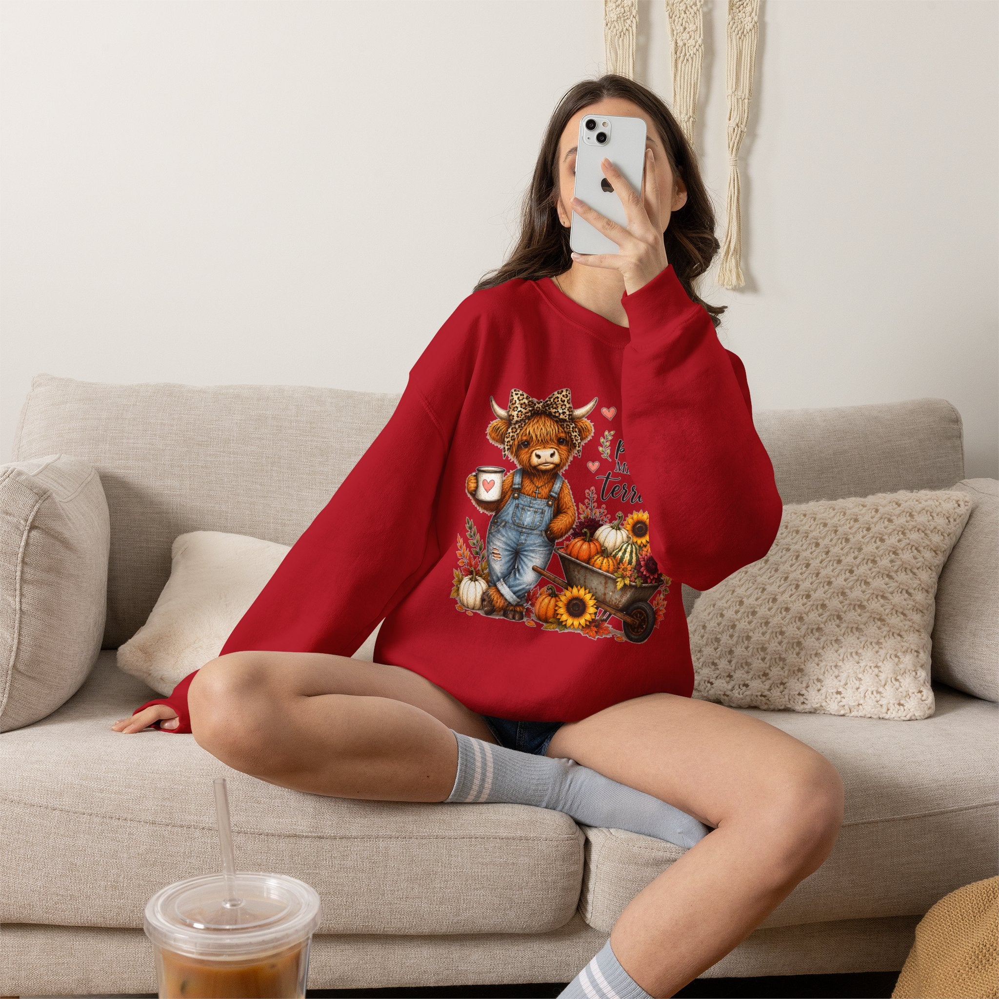 God’s Plan, Mine Was Terrible Bear Fall Crewneck Sweatshirt