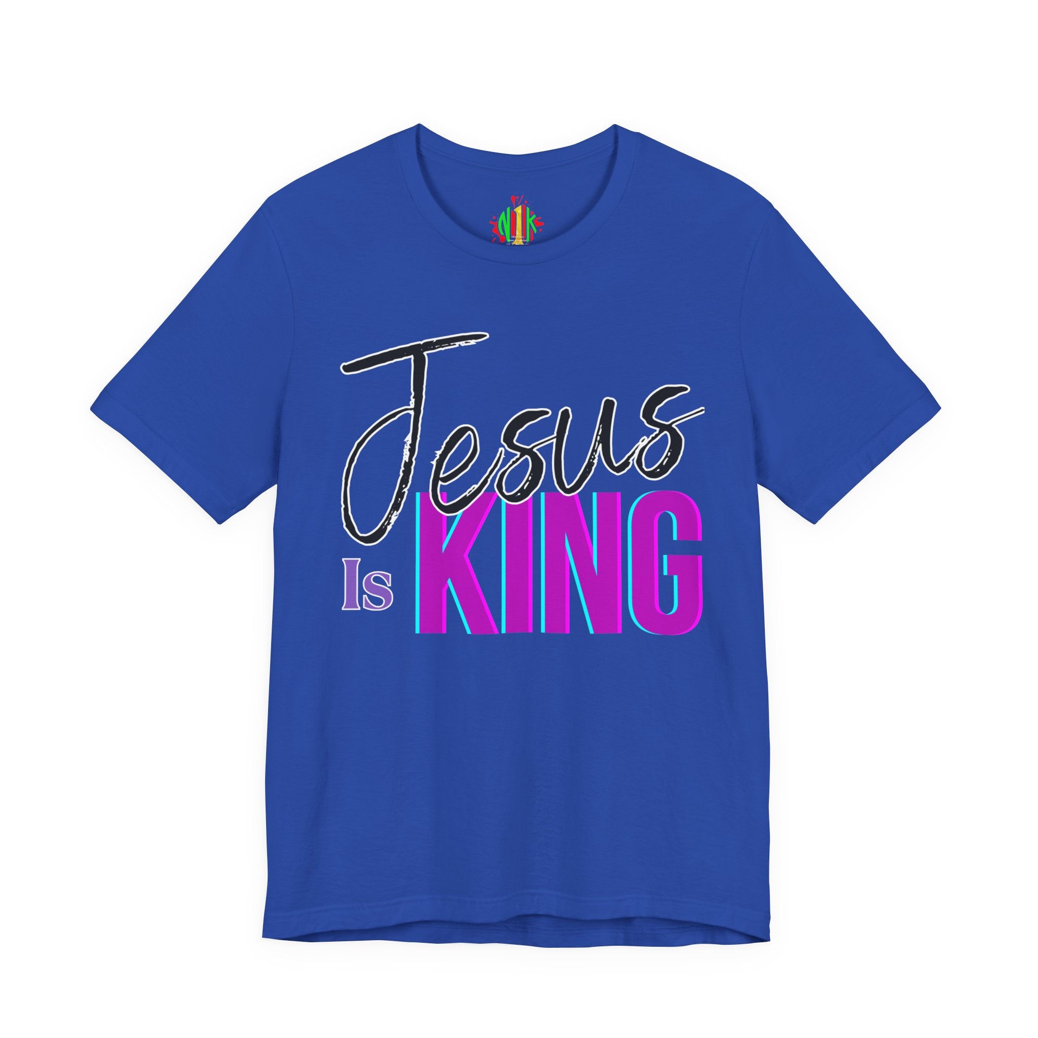 Faith-Inspired Unisex Tee | Jesus Is King Graphic T-Shirt, Christian Apparel, Religious Gift, Casual Wear, Church Outing