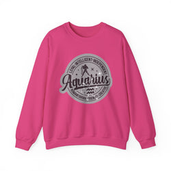 Aquarius Zodiac Unisex Casual Crewneck Sweatshirt