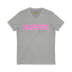 Empress Status V-Neck Tee, Women's Empowerment Shirt, Gift for Her, Inspirational Fashion, Birthday Gift, Motivational Top, Casual Style