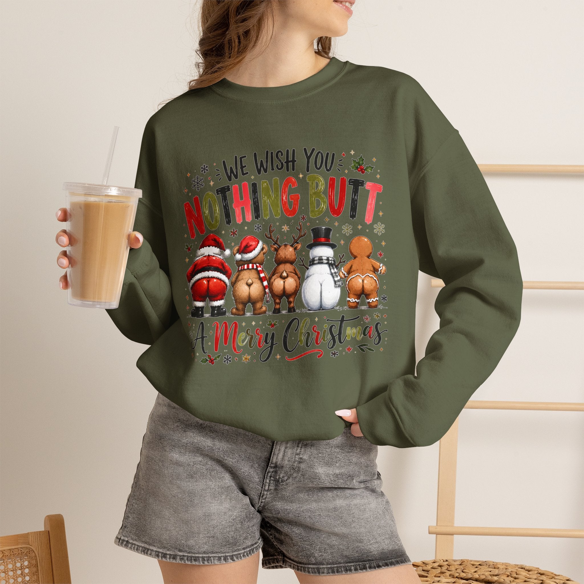 We Wish You Nothing But a Merry Christmas Crewneck Sweatshirt