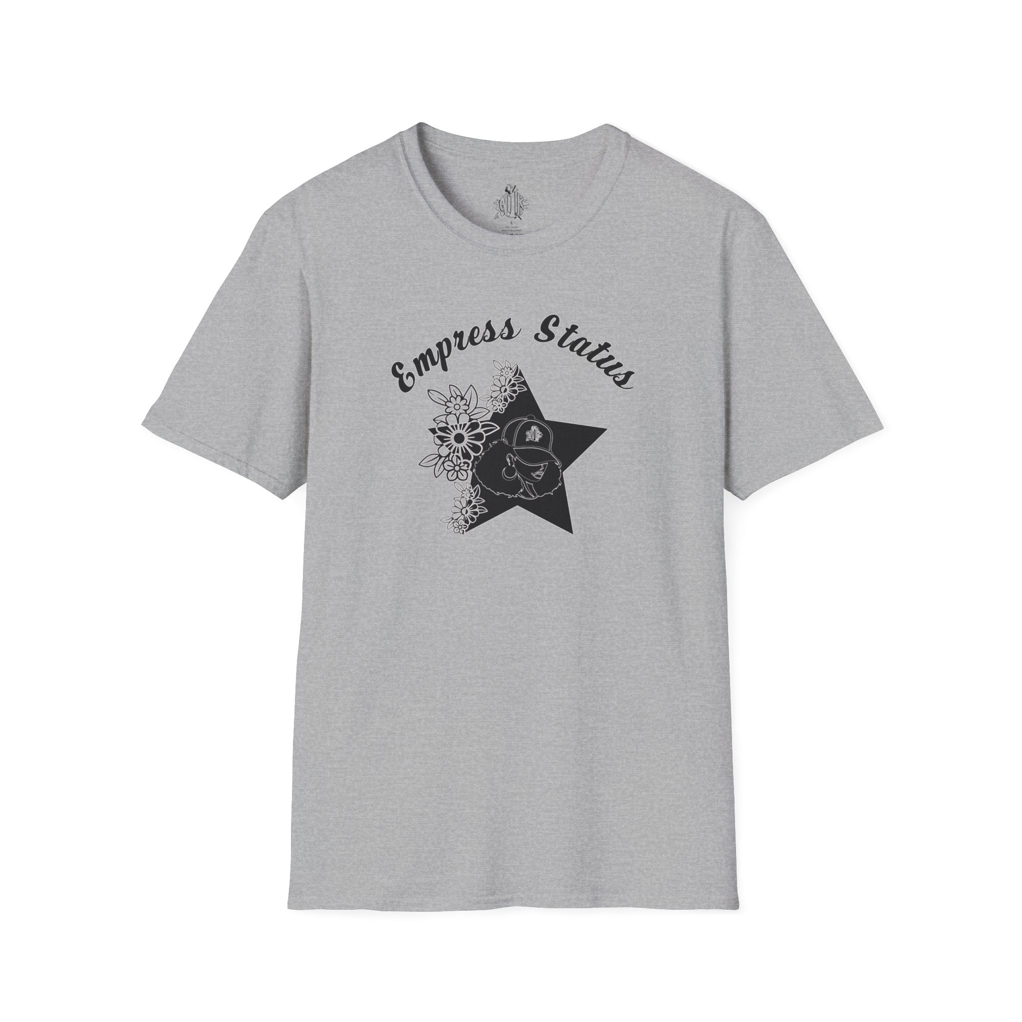 Empress Black Girl Floral Status T-shirt
