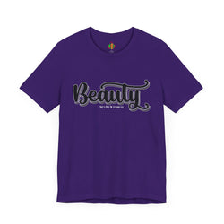 Beauty with the Beast Valentine Casual, Soft Unisex Jersey Short Sleeve Tee