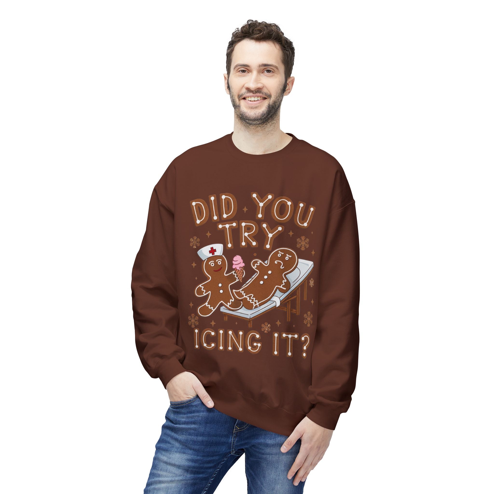 Did You Try Icing It? Gingerbread Holiday Sweatshirt