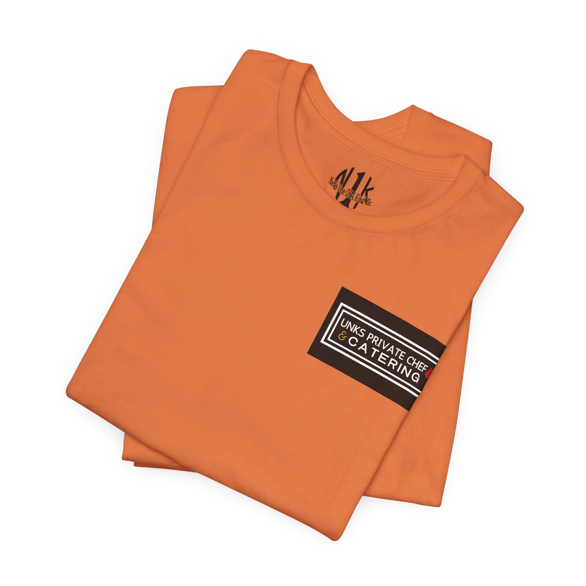 Unks Catering Custom Casual Unisex Tee for Every Occasion, Short Sleeve Shirt, Great for Gifts, Summer Wear, Everyday Comfort