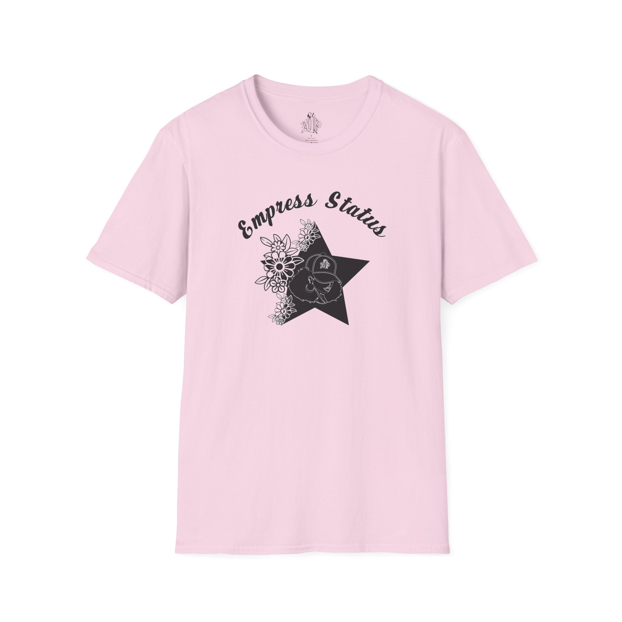 Empress Black Girl Floral Status T-shirt