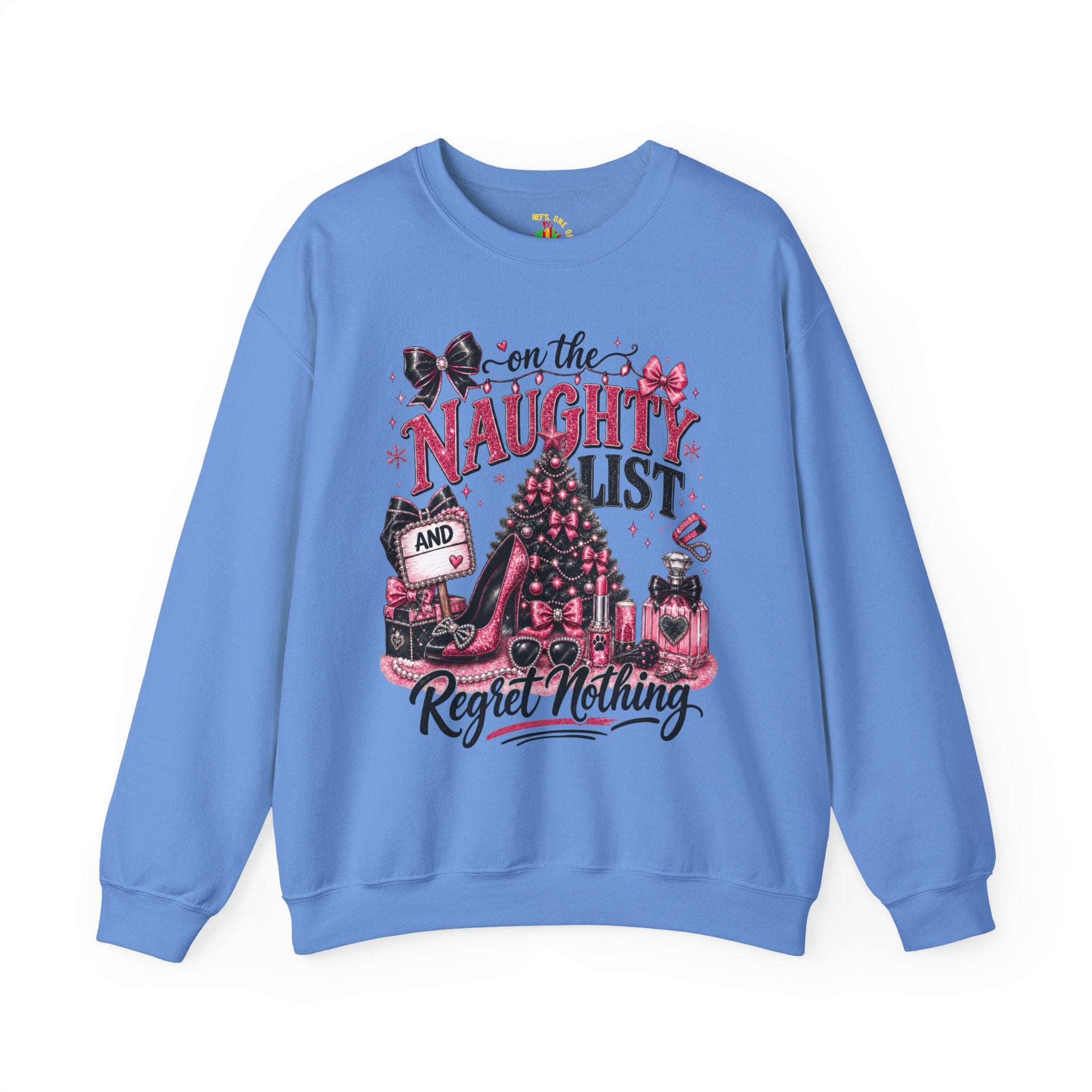 On the Naughty List Christmas Crewneck Sweatshirt