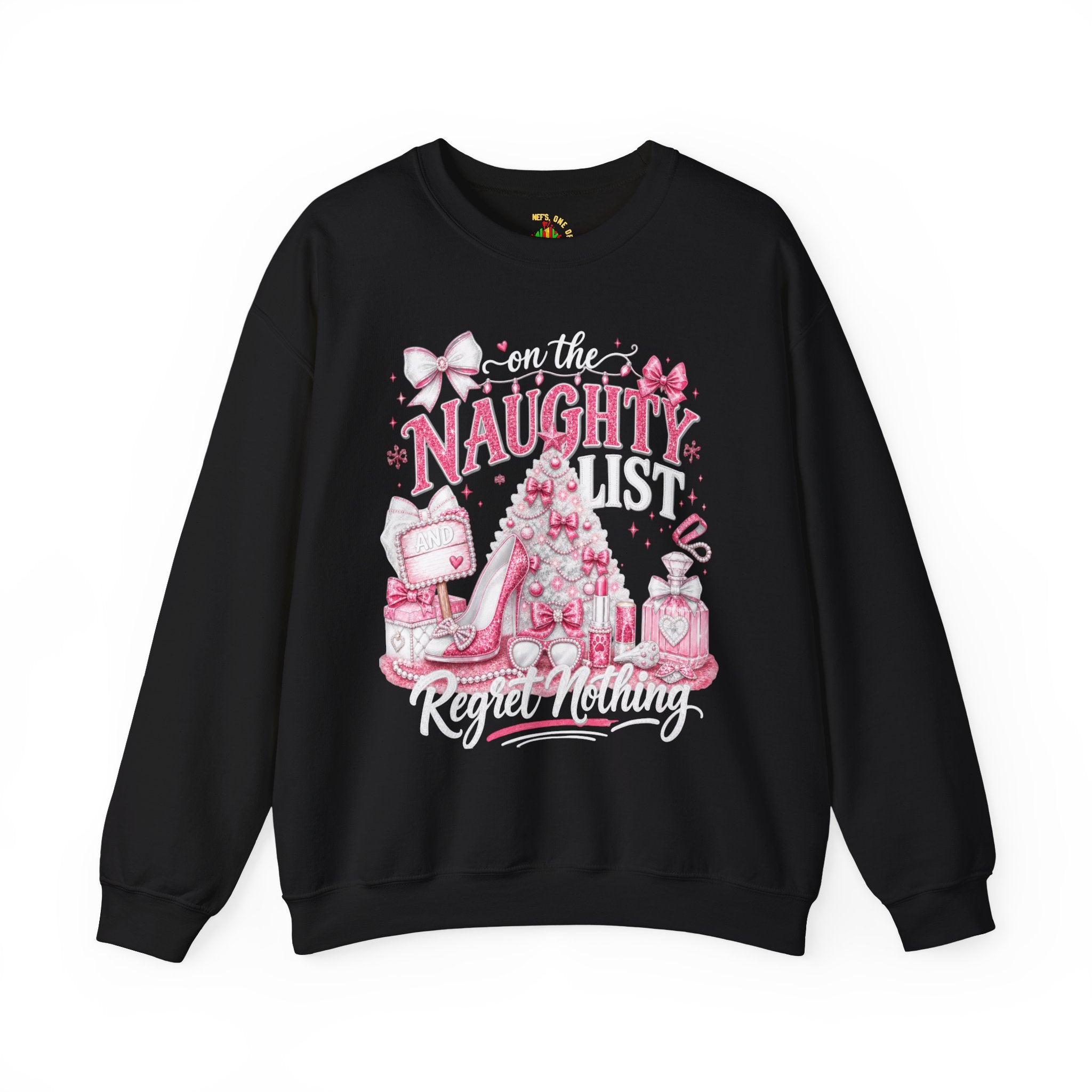 On the Naughty List Christmas Crewneck Sweatshirt