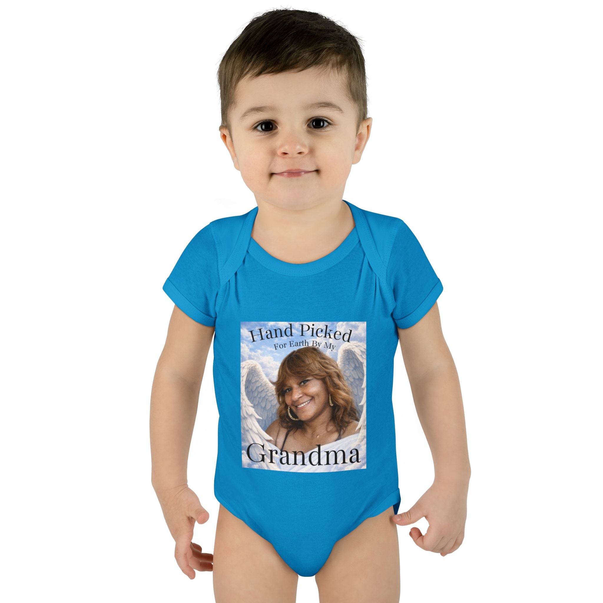 Body da neonato "Scelto per la Terra dalla mia nonna in Cielo" – Tutina commemorativa per neonato