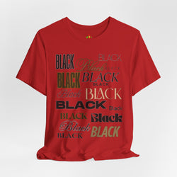 Black Text Unisex Tee, Casual Graphic T-Shirt for Fashion Lovers, Perfect Gift for All Occasions, Streetwear Style, Trendy Top