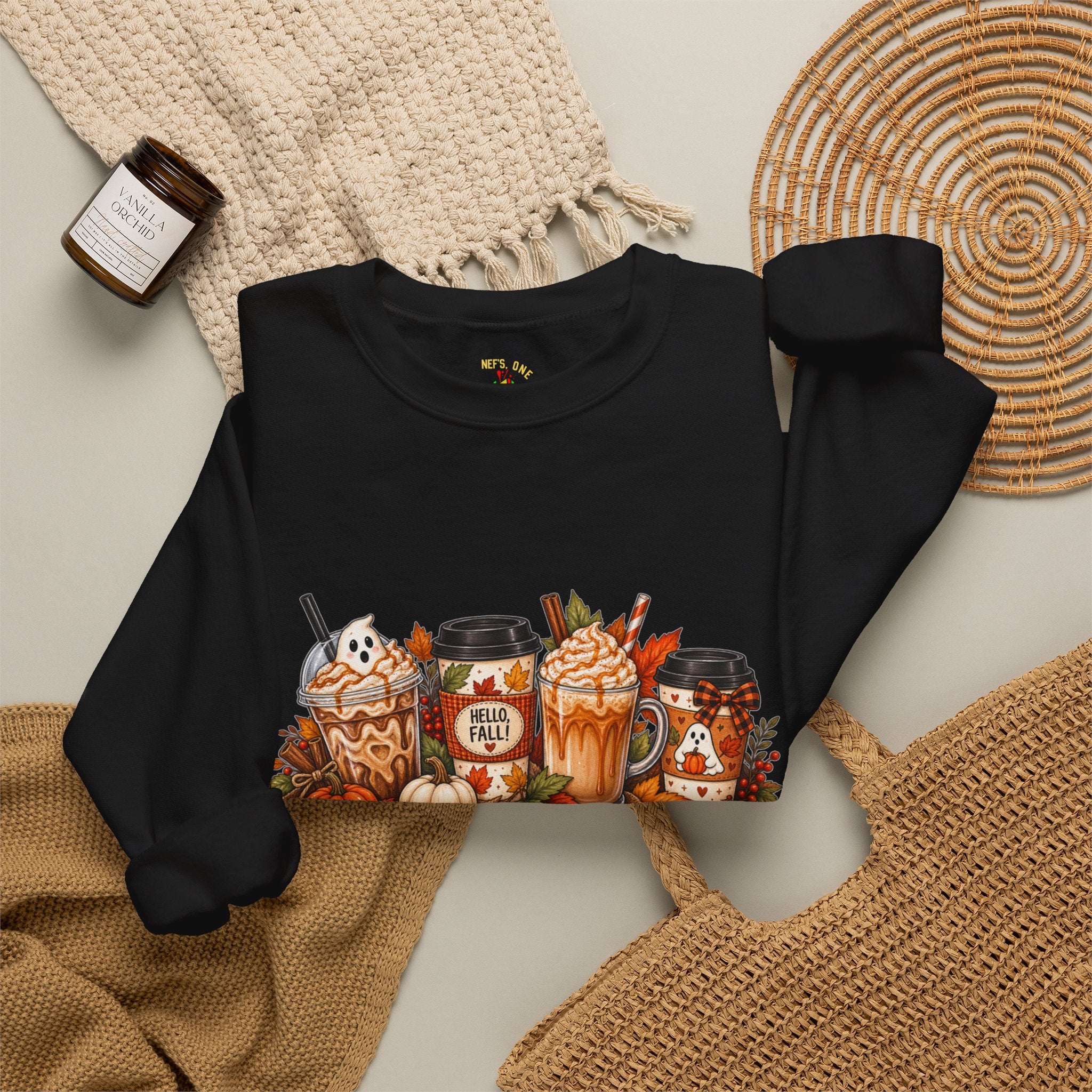 Autumn Leaves & Coffee Please Sweatshirt