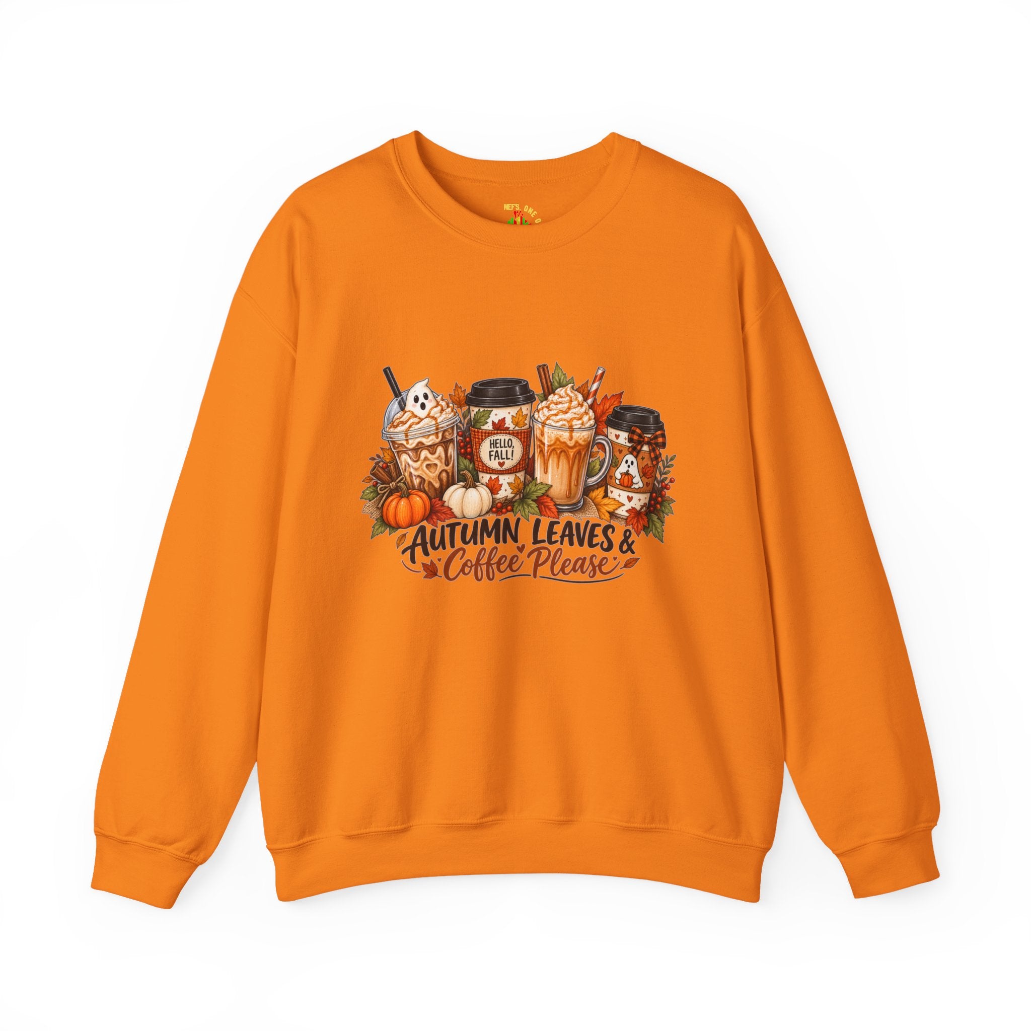 Autumn Leaves & Coffee Please Sweatshirt
