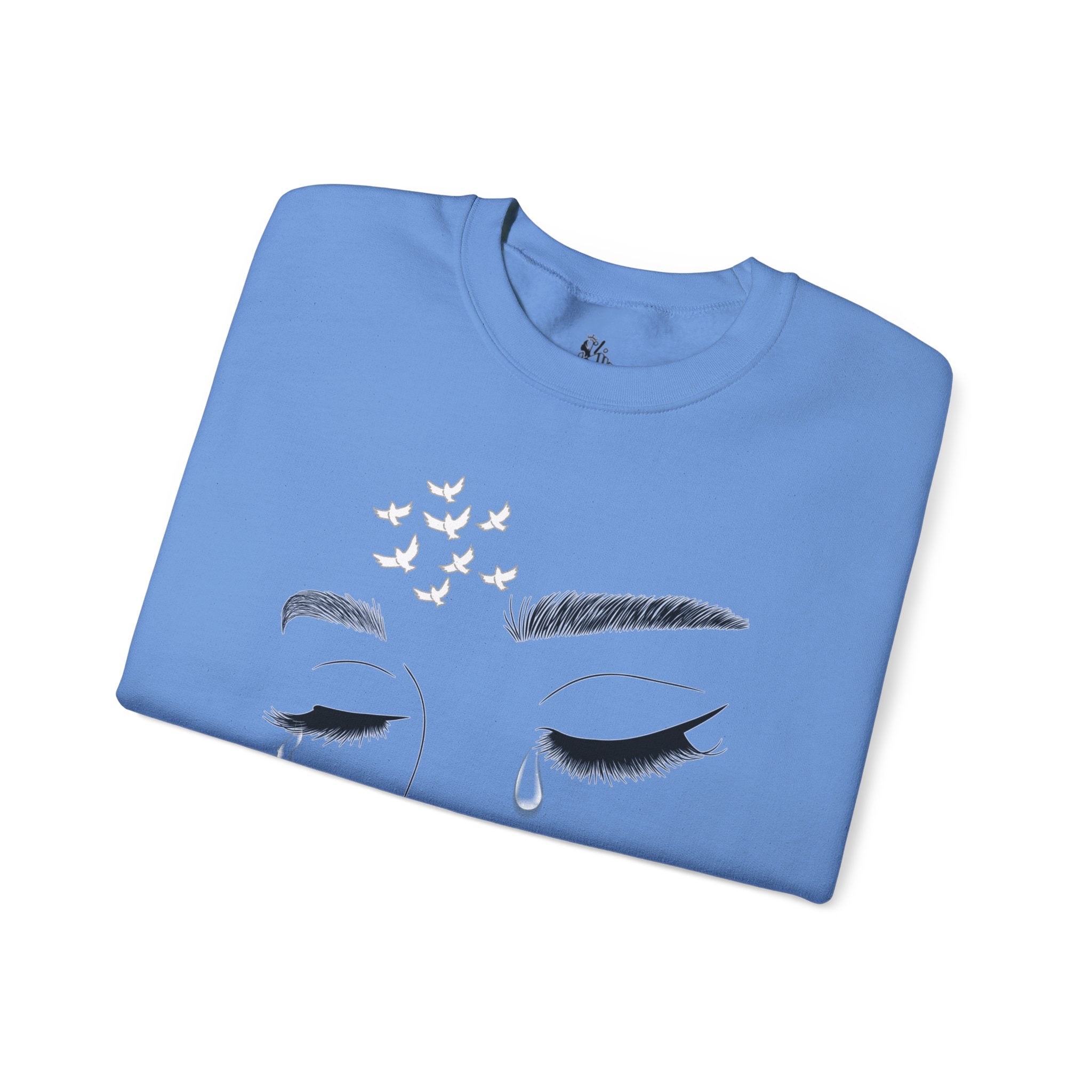 Tearful Eyes Crewneck Sweatshirt — Remember To Remember To Never Forget'