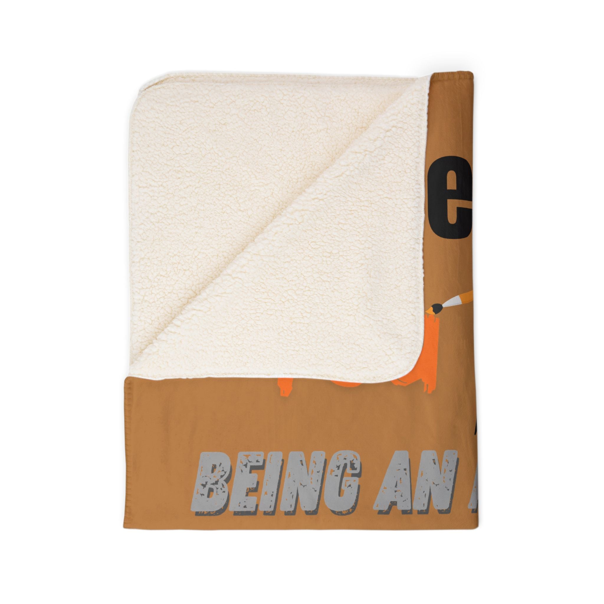 Coperta personalizzata in pile sherpa per amanti degli attrezzi — "Nome qui hai azzeccato il design di uno strumento fantastico