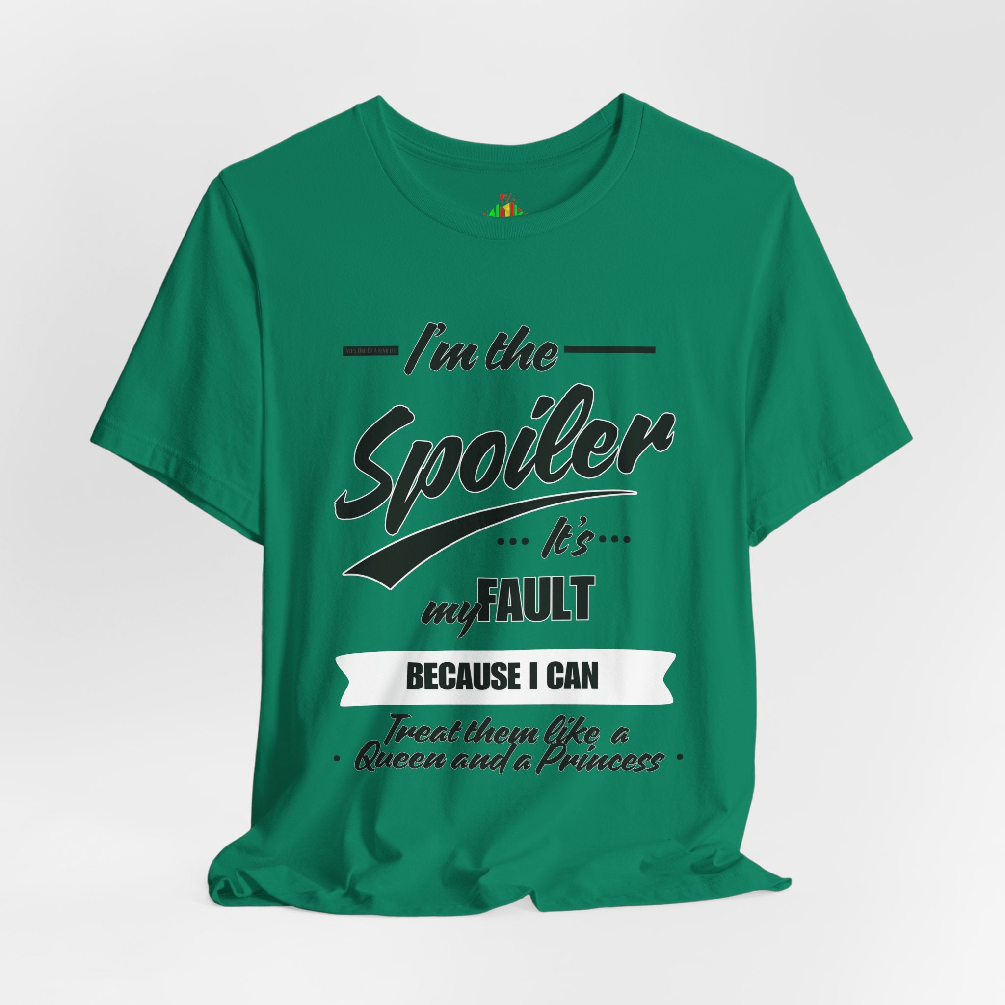 He's the Spoiler Unisex Jersey Tee - Express love for his Queen and Princess