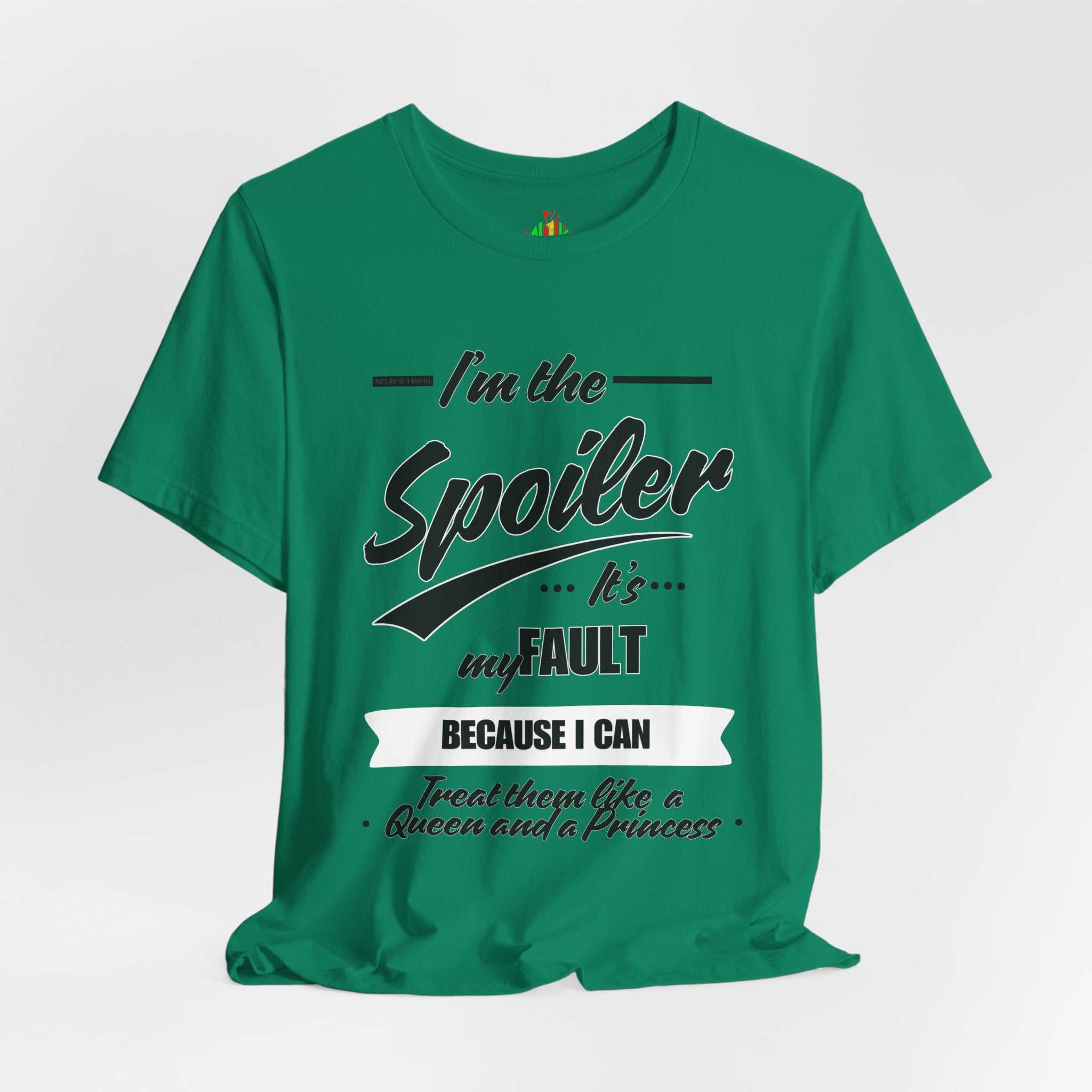 He's the Spoiler Unisex Jersey Tee - Express love for his Queen and PrT-ShirtHe’s the Spoiler Unisex Jersey Tee
