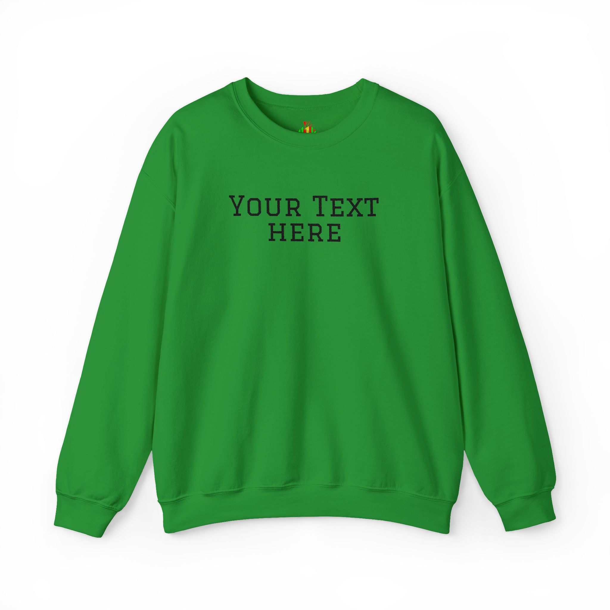 Custom Embroidered Text Crewneck Sweatshirt