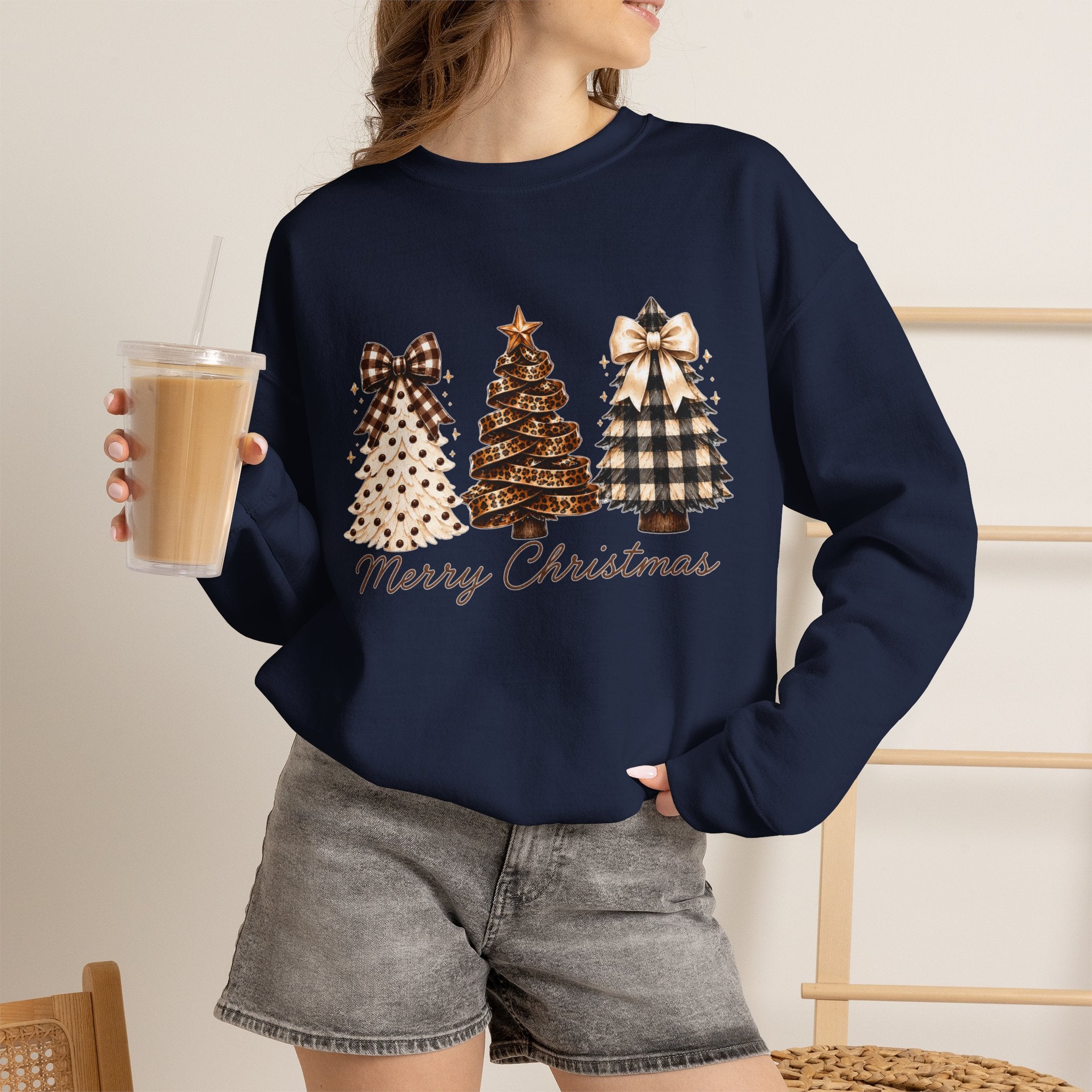 Merry Christmas Christmas Tree Crewneck Sweatshirt
