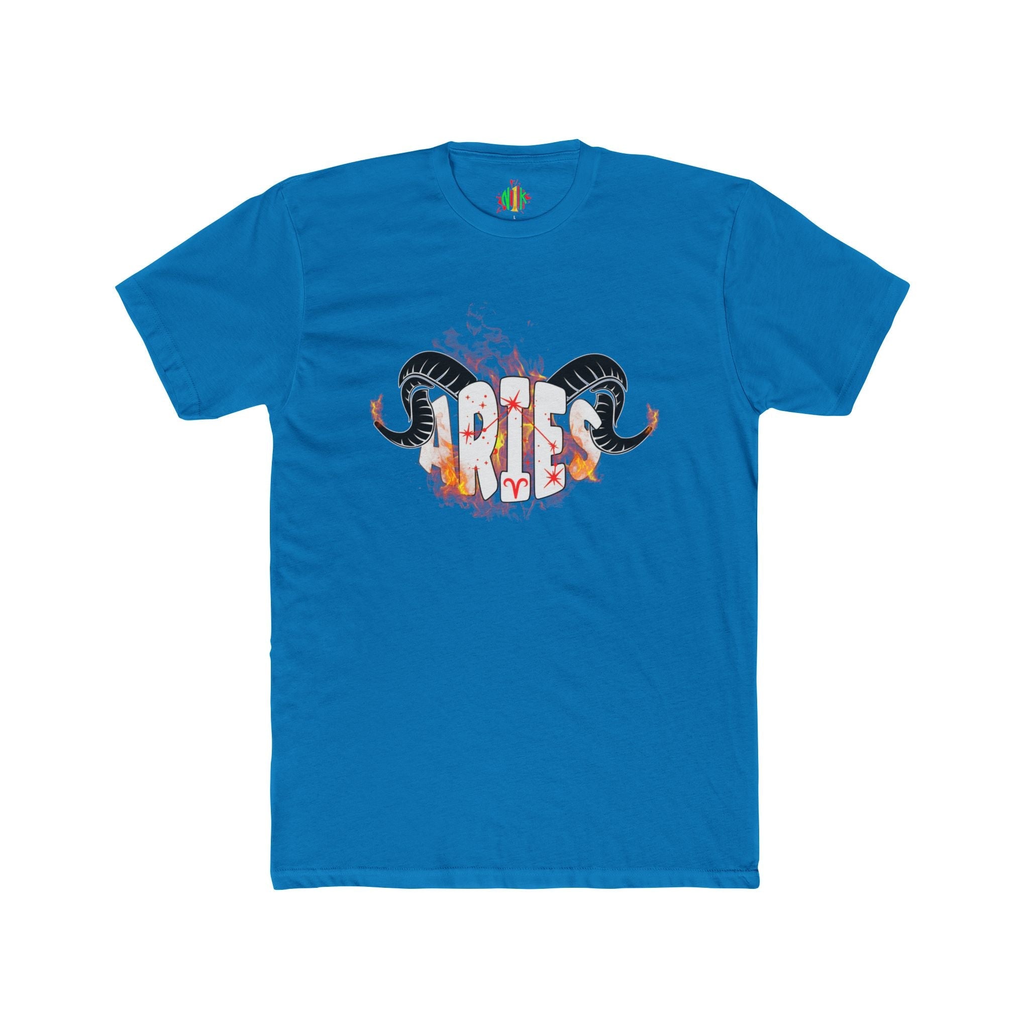 Aries on Fire unisex cotton crew tee with premium fitted design and next-level print quality