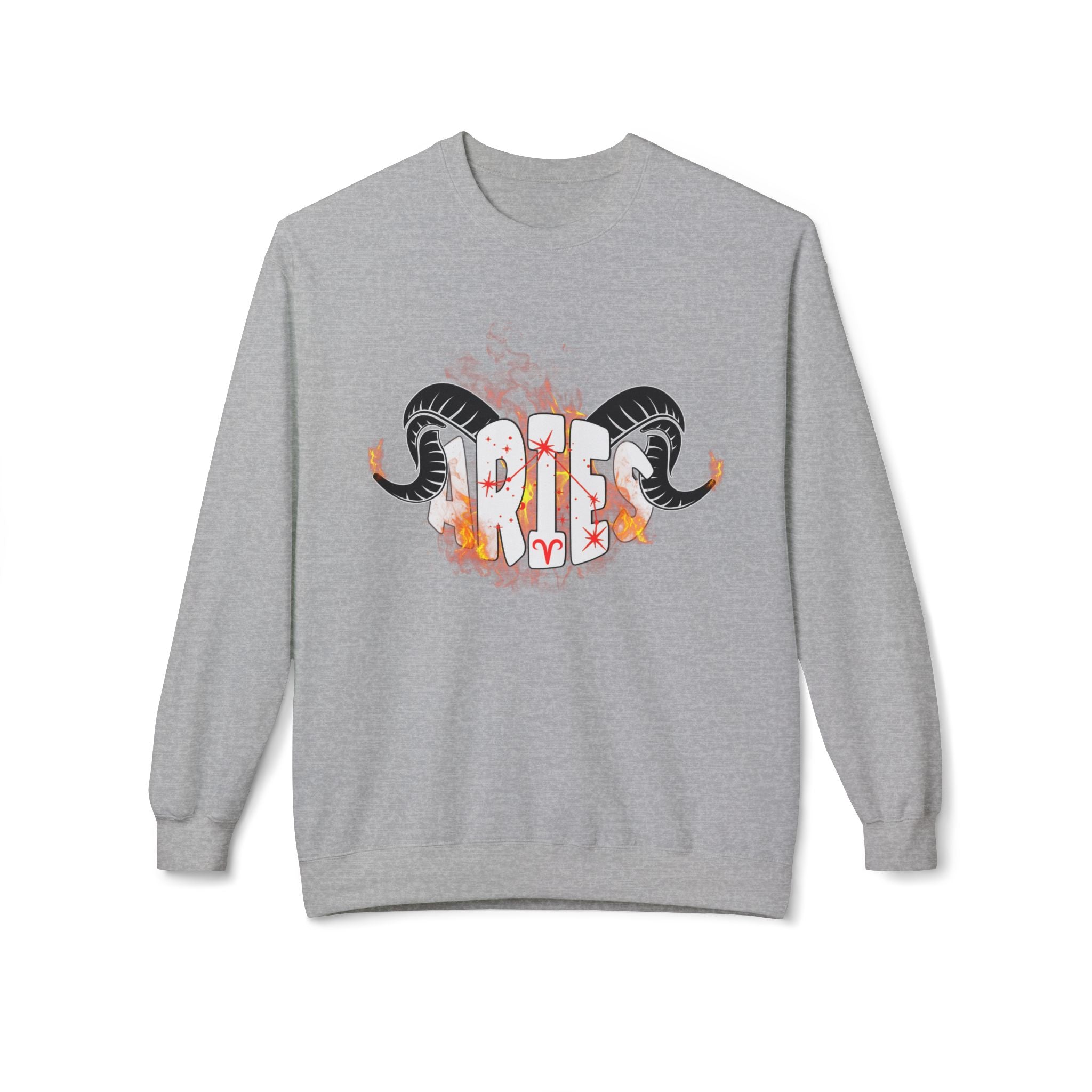 Aries on Fire Unisex Crewneck Sweatshirt