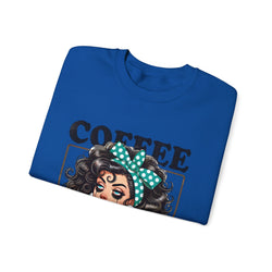 Coffee Because Adulting Is Hard Crewneck Sweatshirt