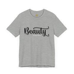 Beauty with the Beast Valentine Casual, Soft Unisex Jersey Short Sleeve Tee