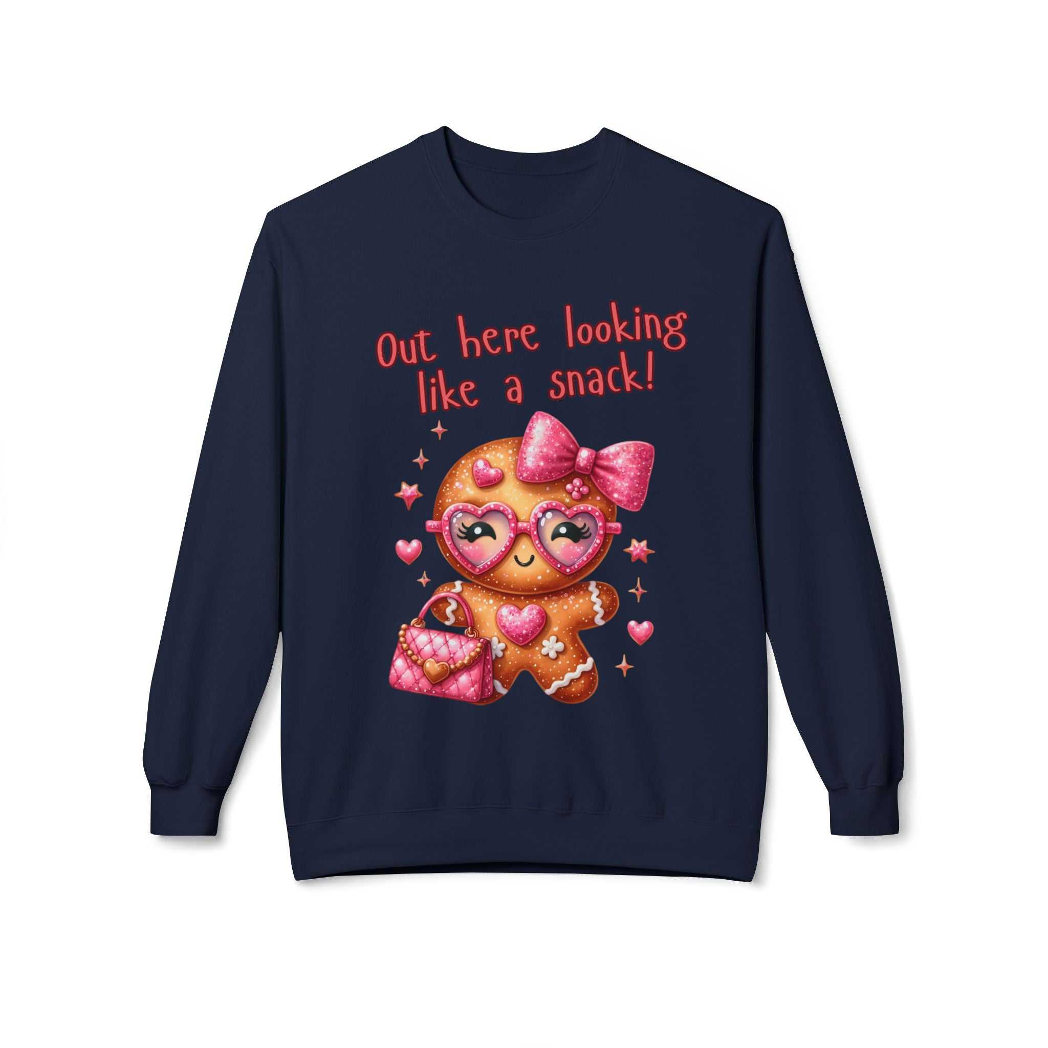 Gingerbread 'Out Here Looking Like a Snack' SweatshirtSweatshirtGingerbread sweatshirt