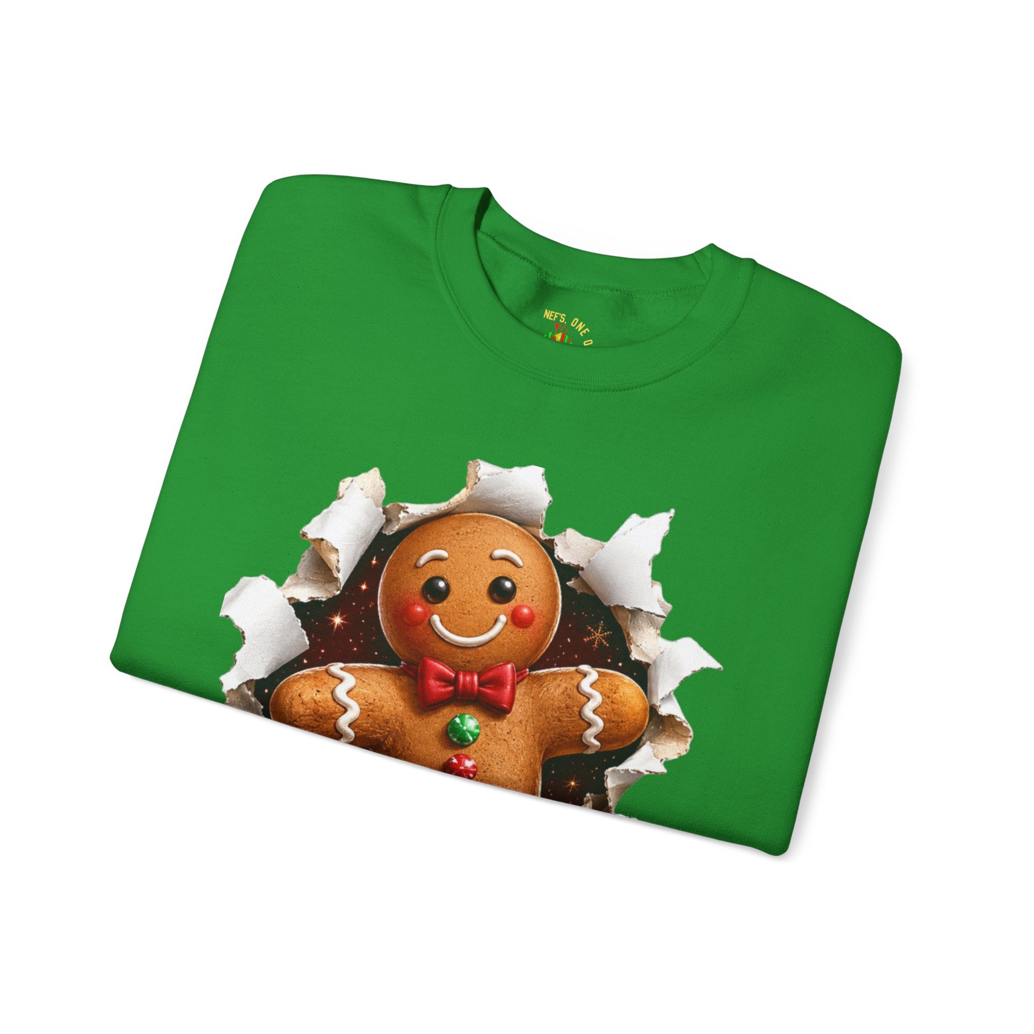 Gingerbread Man Christmas Crewneck Sweatshirt