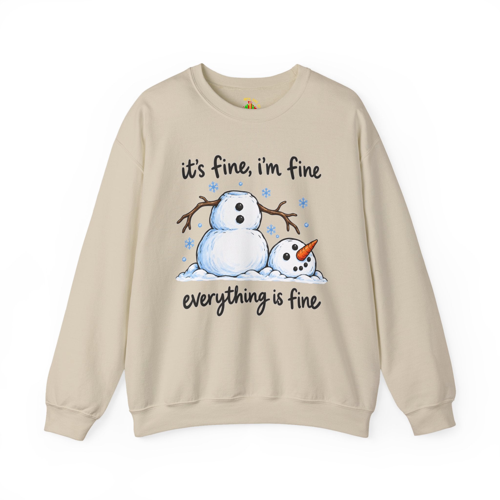It’s Fine, I’m Fine, Everything Is Fine Snowman Christmas Sweatshirt