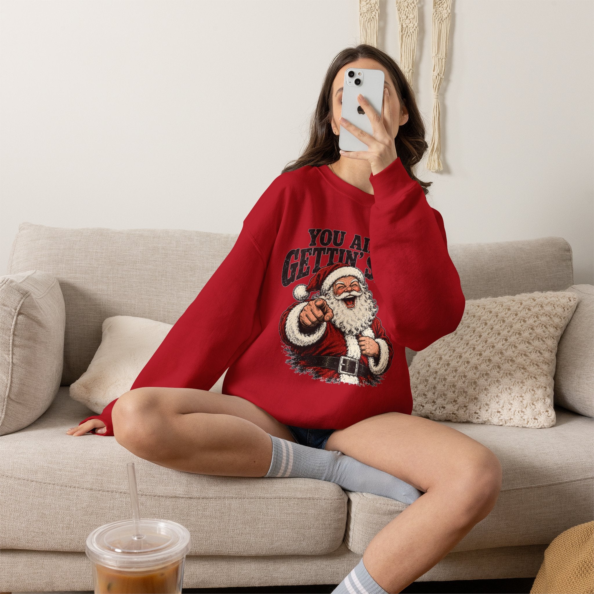You Ain’t Gettin’ Sh*t Santa Christmas Sweatshirt