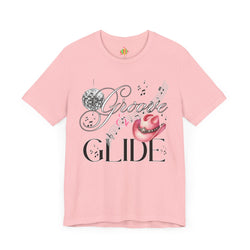 Groovy Glide Unisex Jersey Tee - Fun Retro Music Vibes