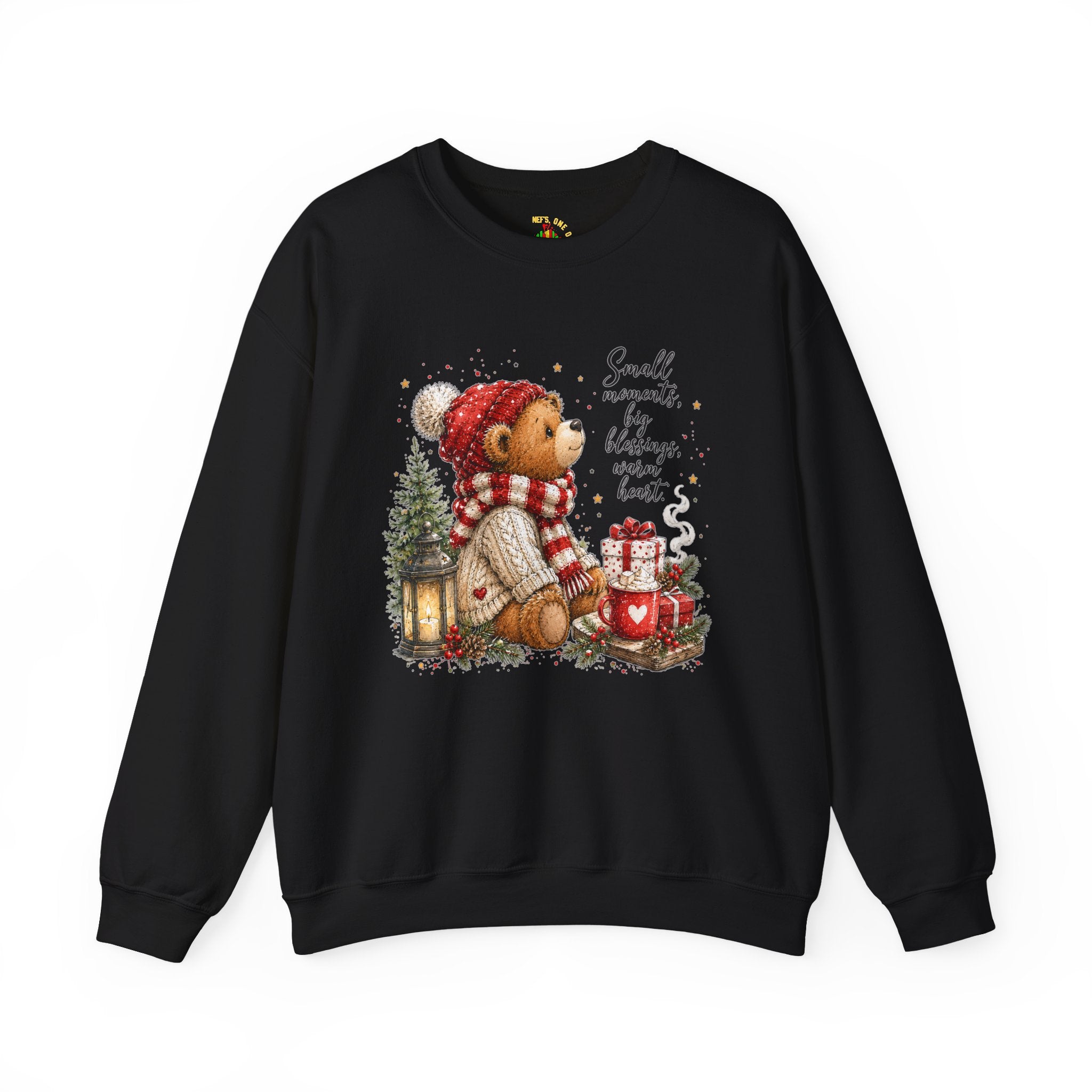 Christmas Bear Crewneck Sweatshirt – Cozy Holiday Teddy Bear Design