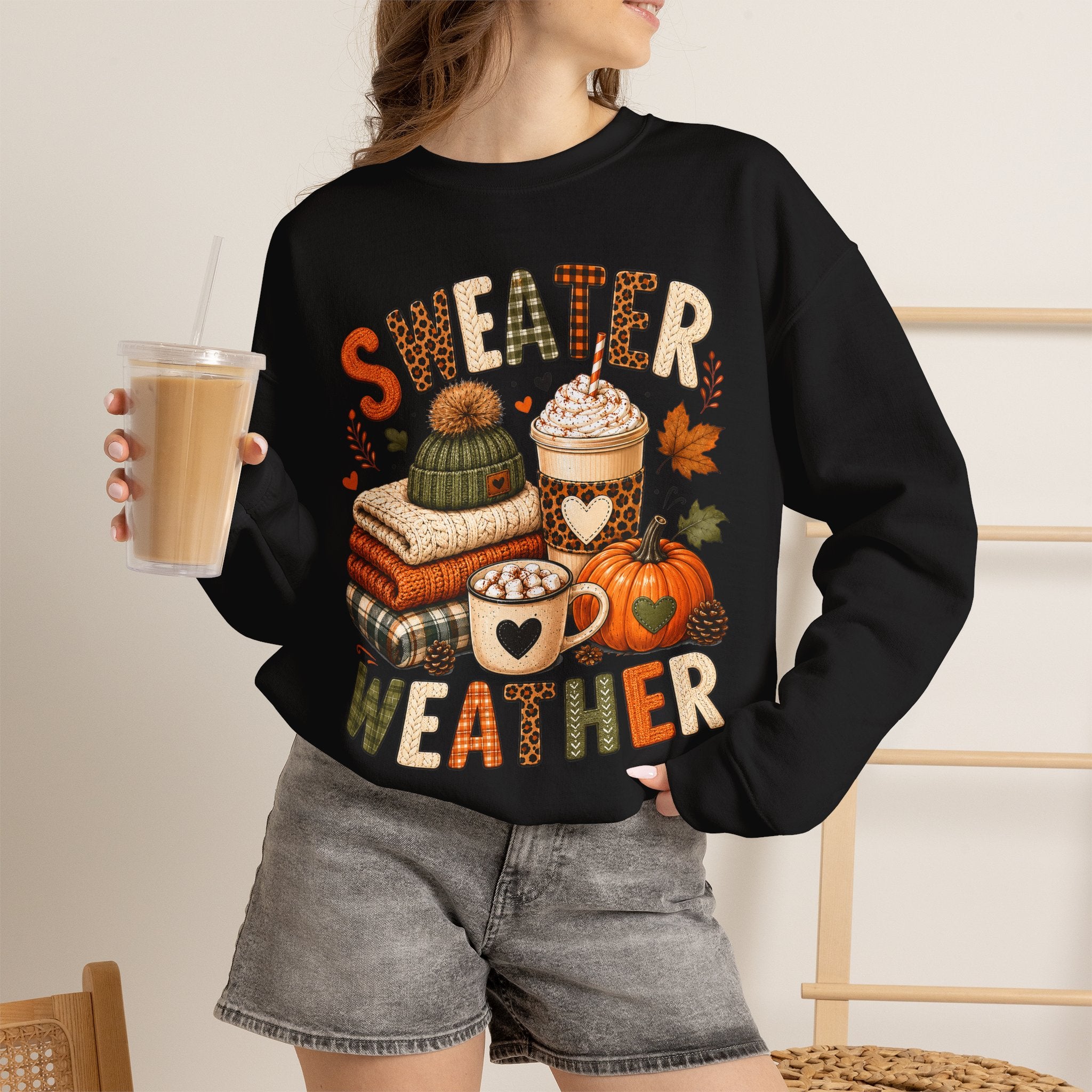 Sweater Weather Autumn Crewneck Sweatshirt