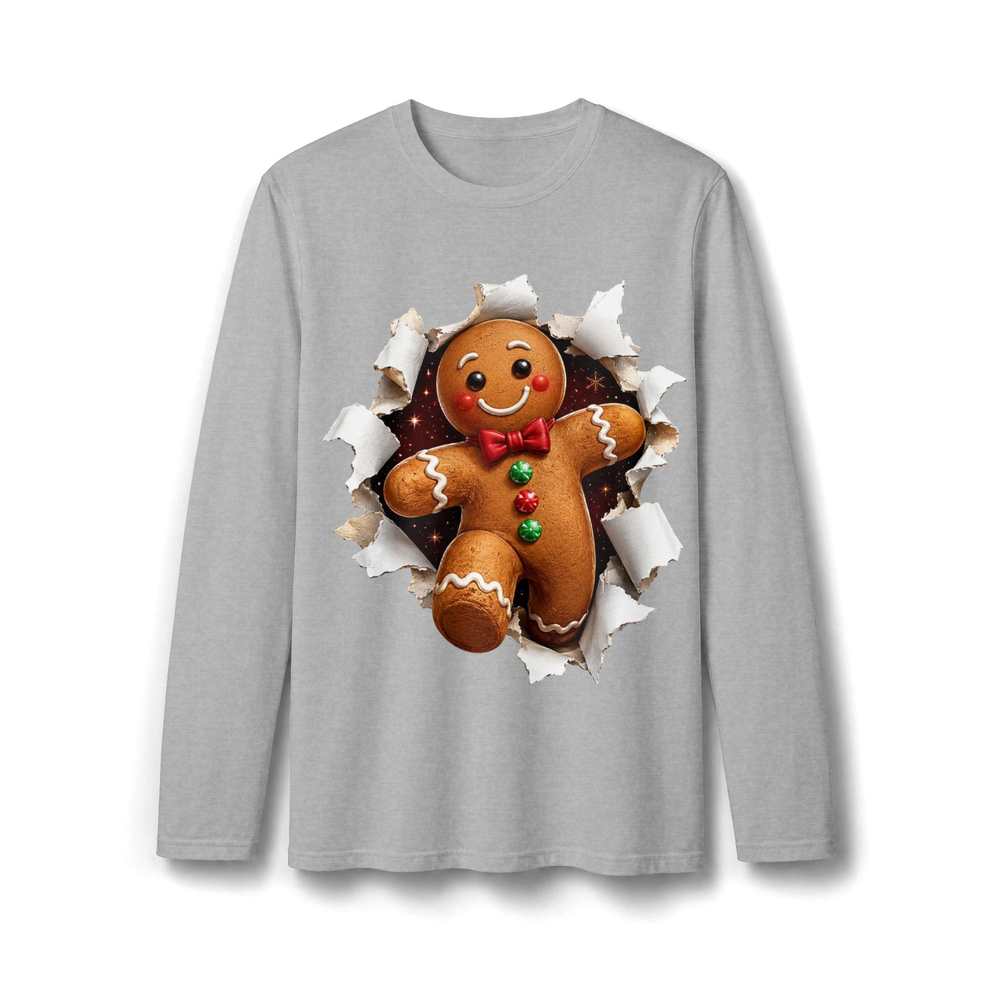 Gingerbread Man Christmas Long Sleeve T-Shirt