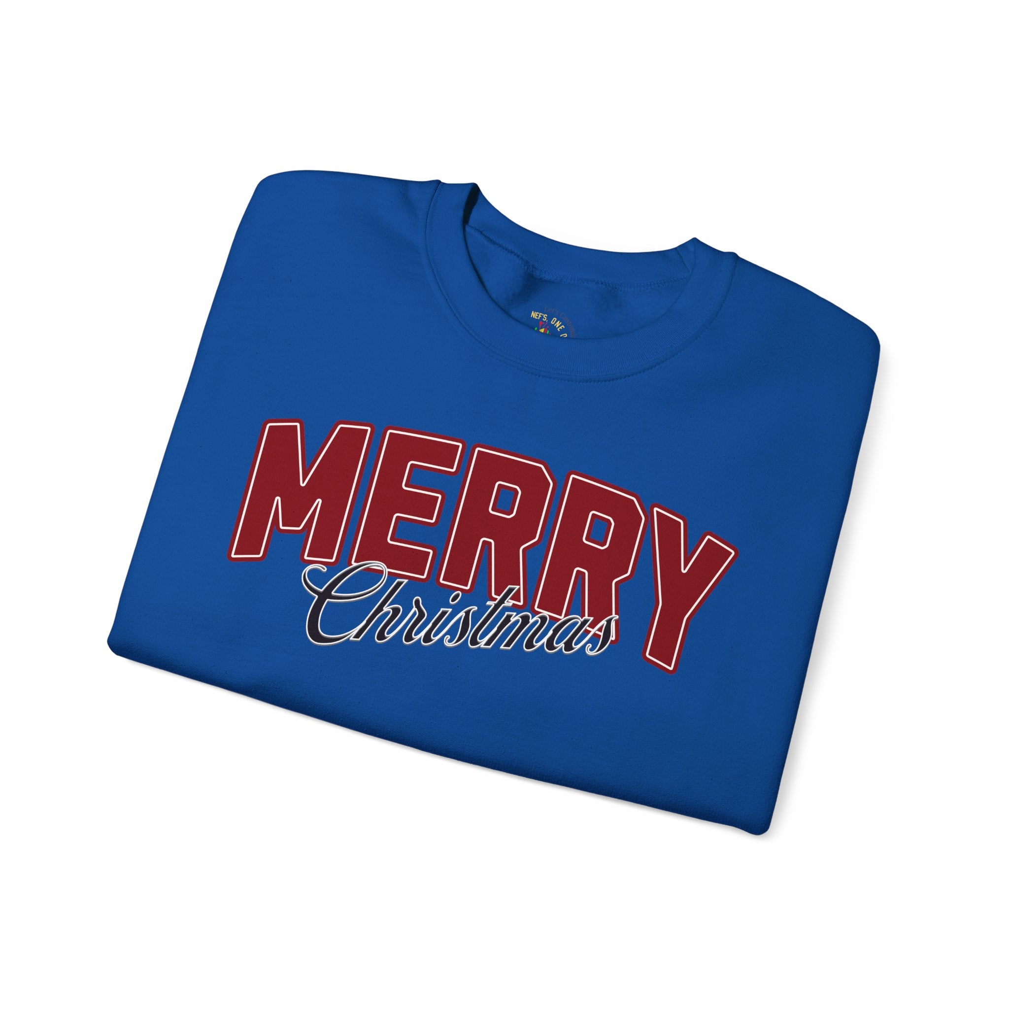 Merry Christmas Personalized Family Name Sweatshirt