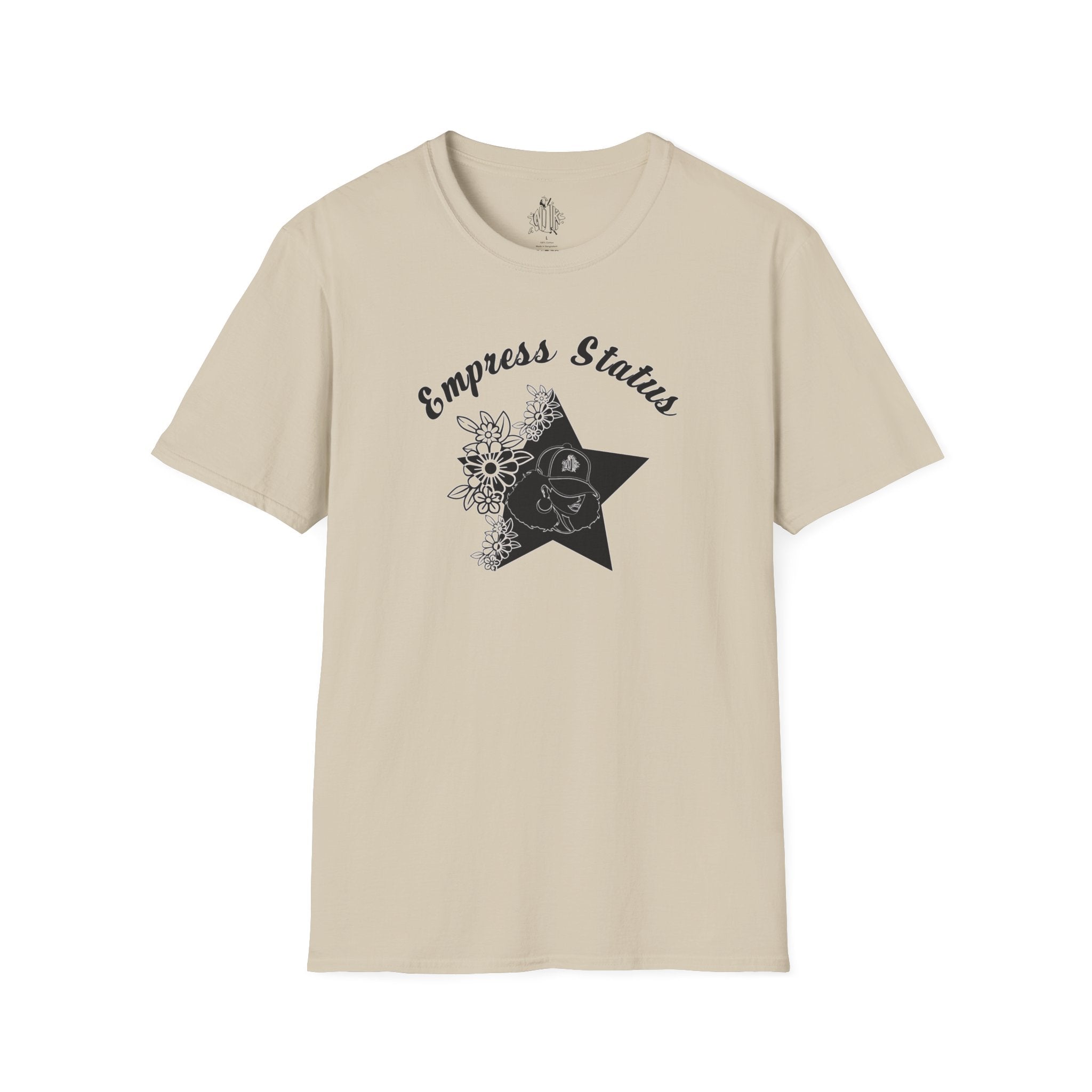 Empress Black Girl Floral Status T-shirt