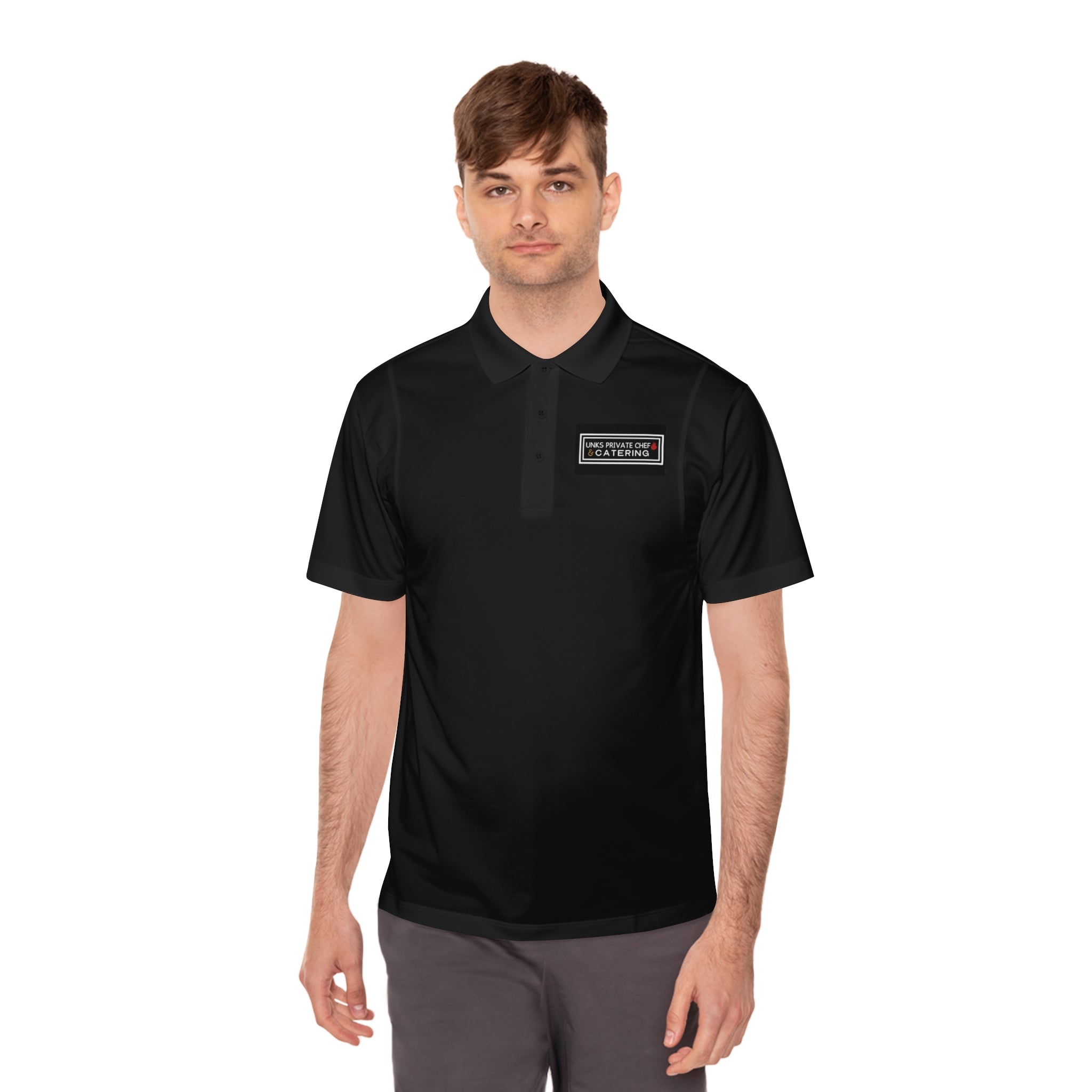 UNKS Catering Customized Men's Sport Polo Shirt - Stylish Activewear for Sports, Casual Events, Golfing, Summer Outings, and Everyday Wear
