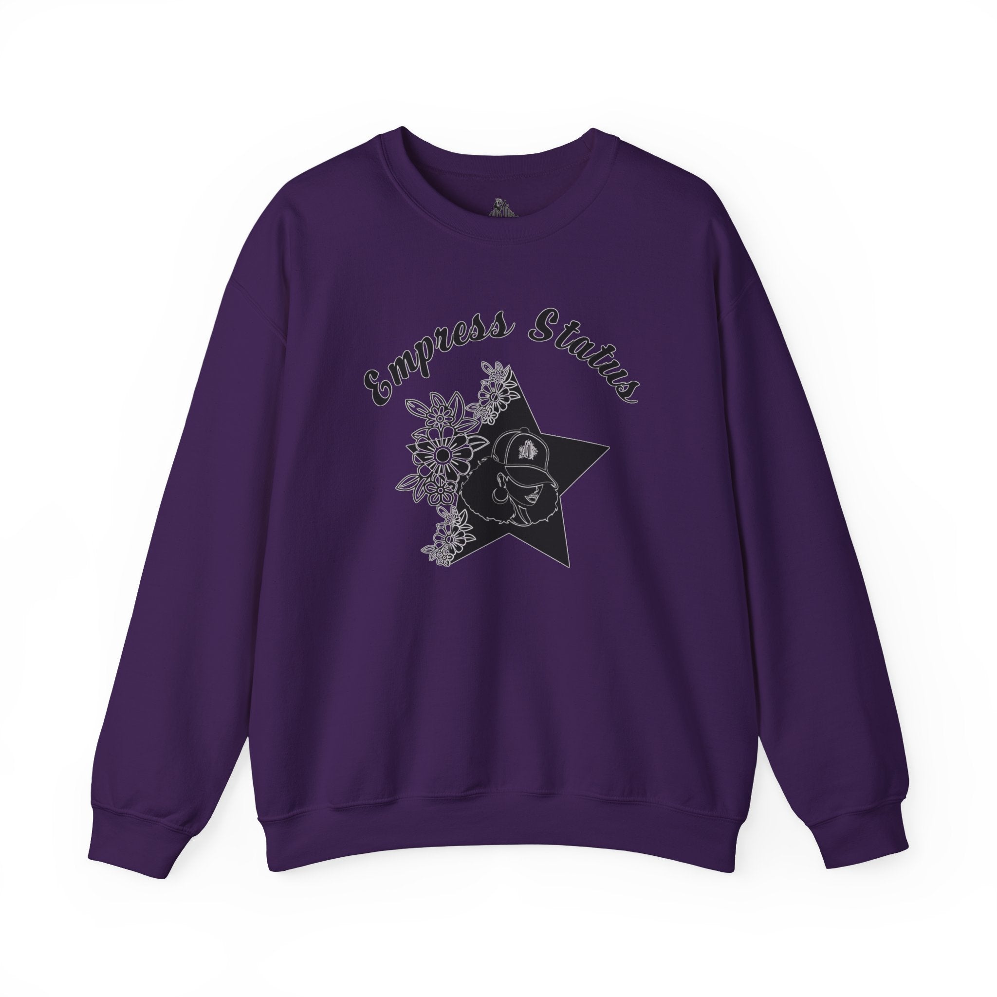 Empress Black Girl Floral Status Unisex Sweatshirt