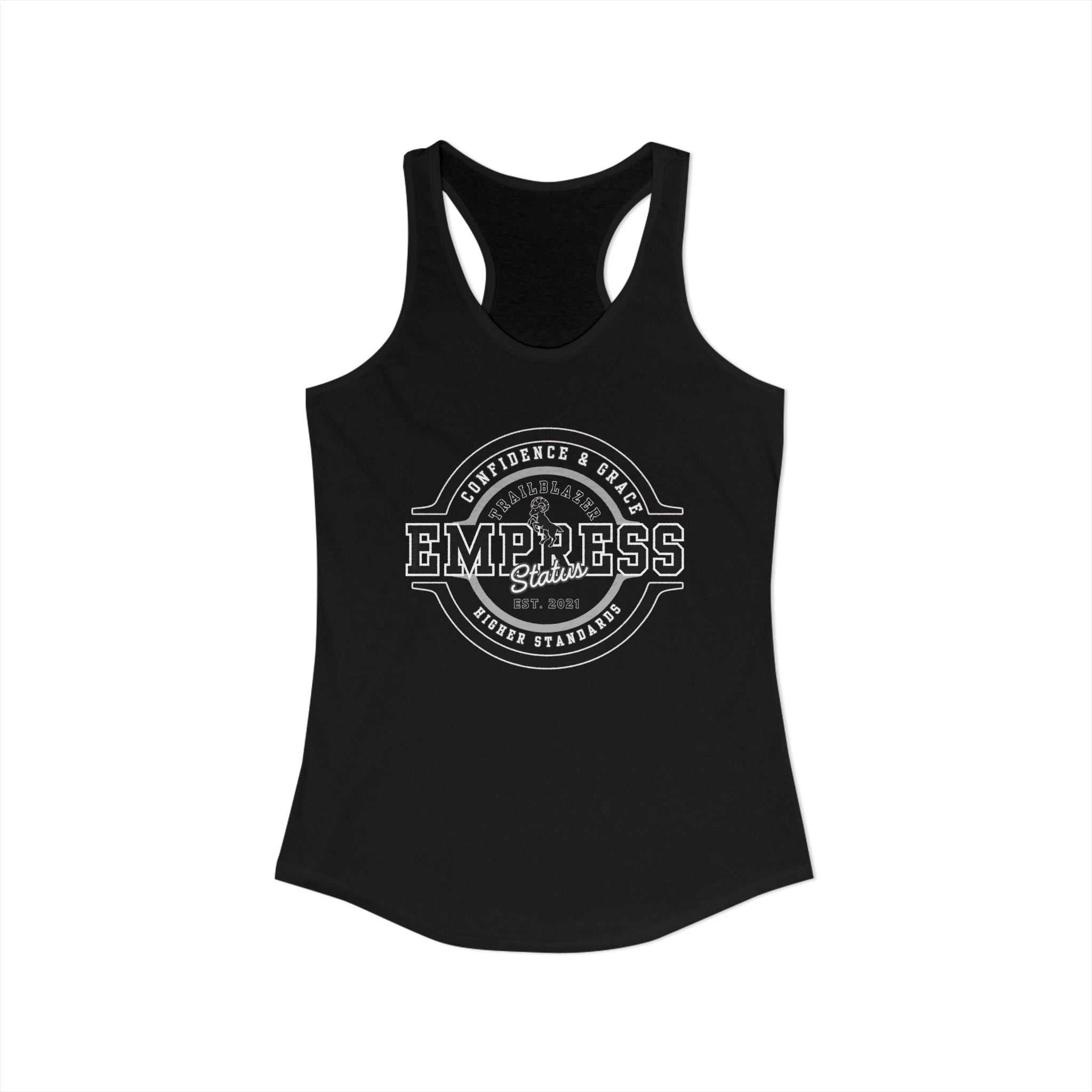Empress Status Racerback Tank, Women's Fitness Shirt, Gift for Her, CaTank TopEmpress Status Racerback Tank